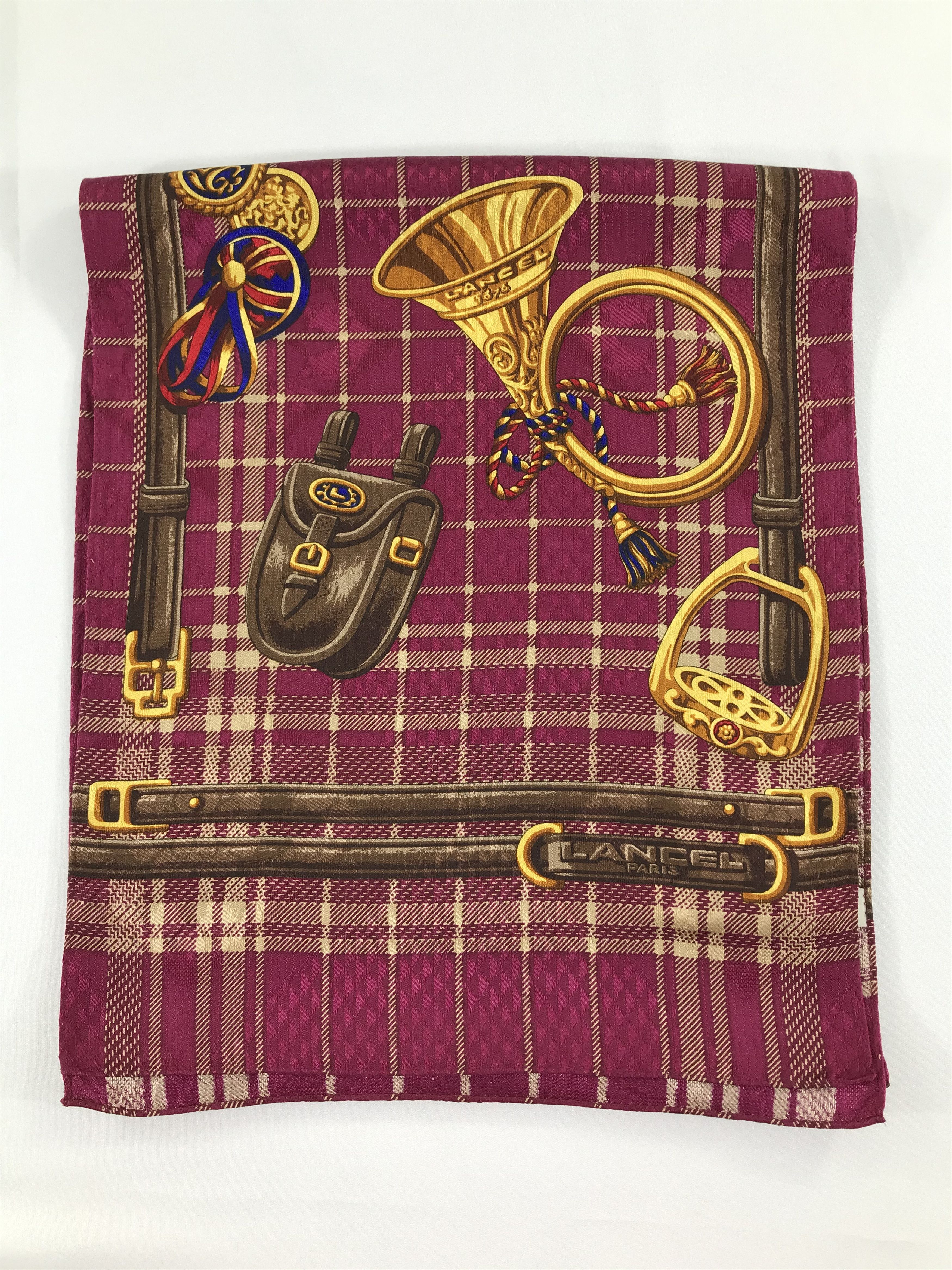 Lancel Vintage Lancel Silk Scarf Size ONE SIZE - 2 Thumbnail