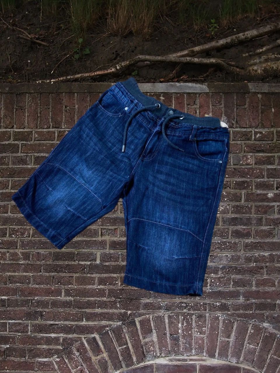 No Fear × Vintage Crazy Vintage No Fear Baggy Shorts Skater Embroidered Faded Size US 34 / EU 50 - 1 Thumbnail