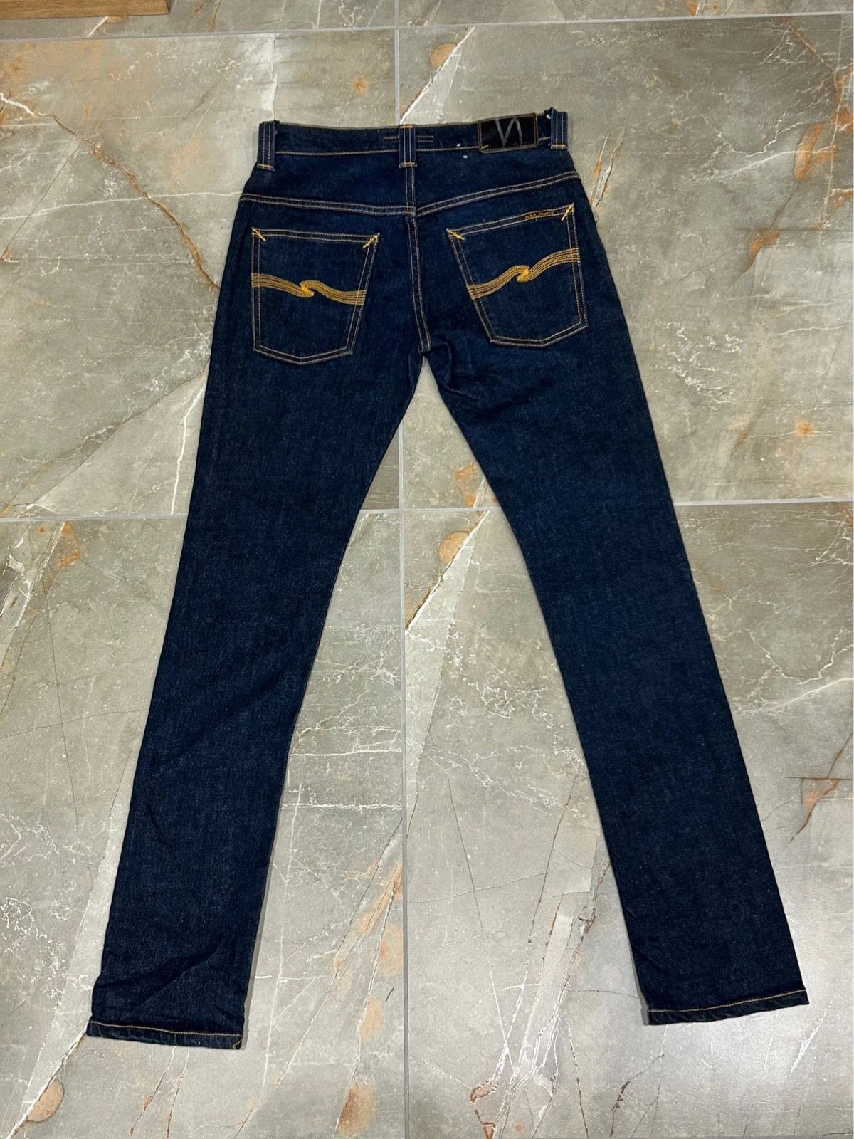 Nudie Jeans Nudie Jeans Tape Ted W28 L32 Skinny Jeans Raw Denim Size US 28 / EU 44 - 2 Thumbnail