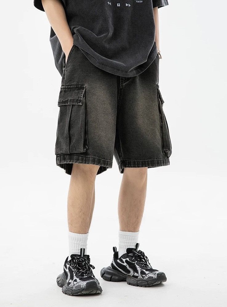 Vintage Streetwear Retro Cargo Pockets Shorts y2k Size US 30 / EU 46 - 4 Thumbnail