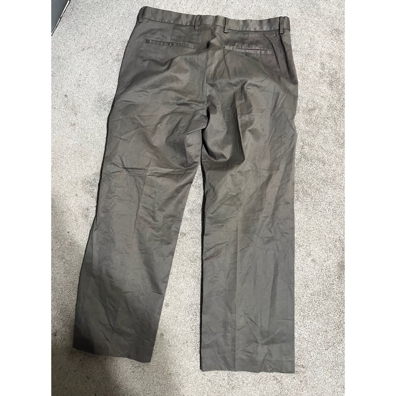 Express Express Mens Stretch Producer Dark Gray SOLID Dress Pants 36x30 Vtg Dress Pants Mens Regular Fit Gray Size US 36 / EU 52 - 3 Thumbnail