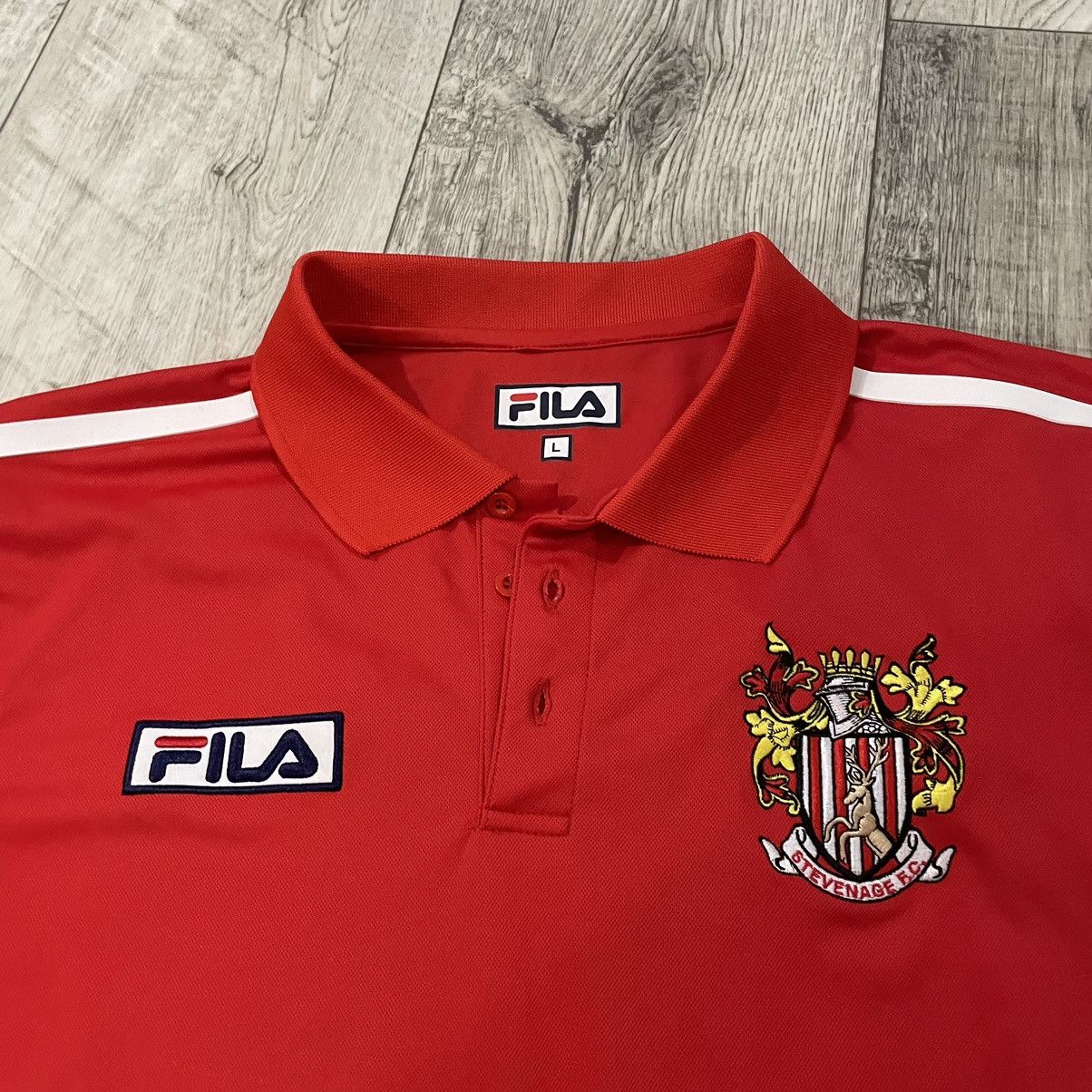 Fila × Vintage Retro fila stevenage borough red tee shirt bloke Size US L / EU 52-54 / 3 - 2 Thumbnail