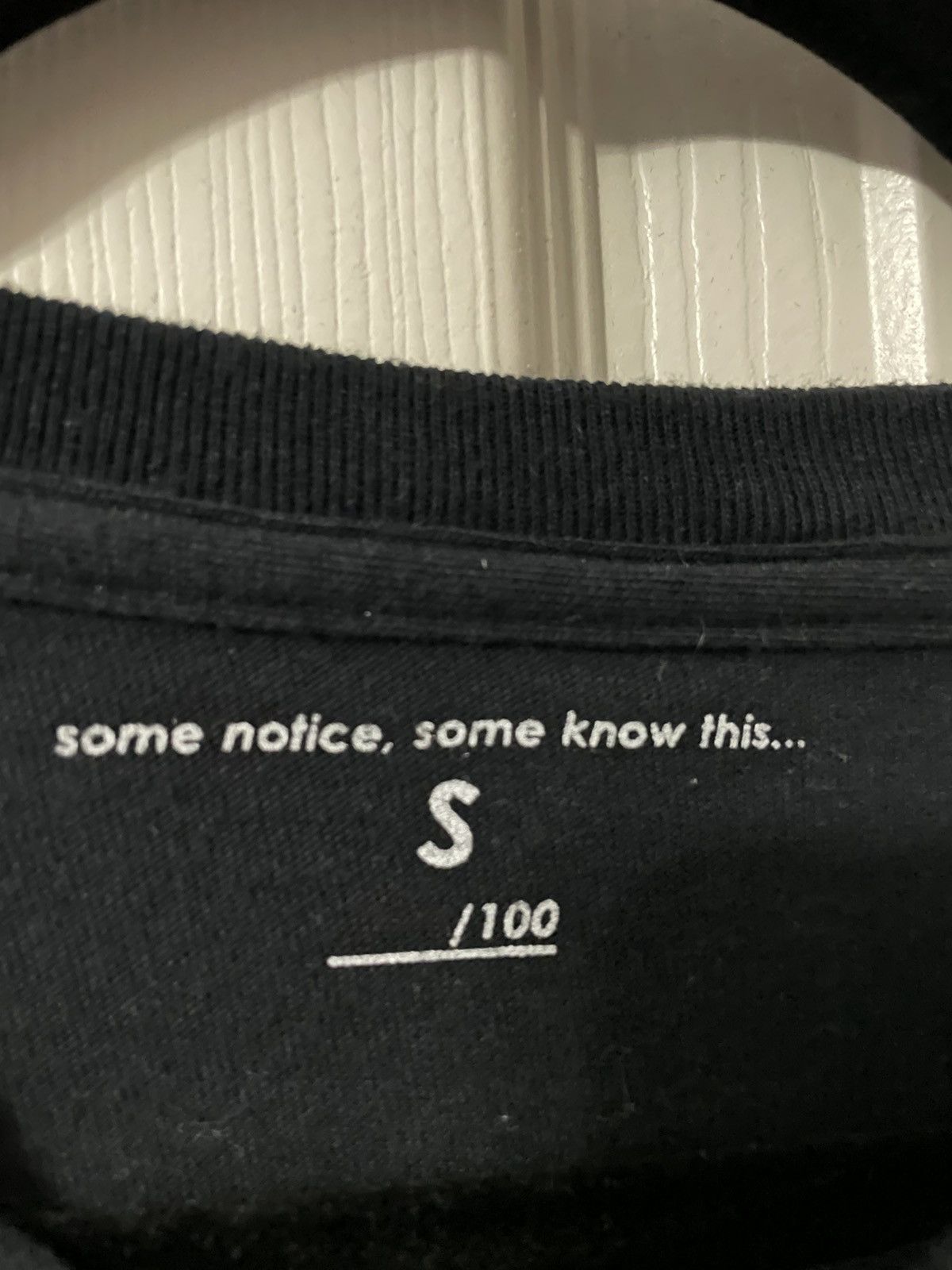 Other Some Notice Some Know This Black Tee by @aarons_world Size US S / EU 44-46 / 1 - 3 Thumbnail