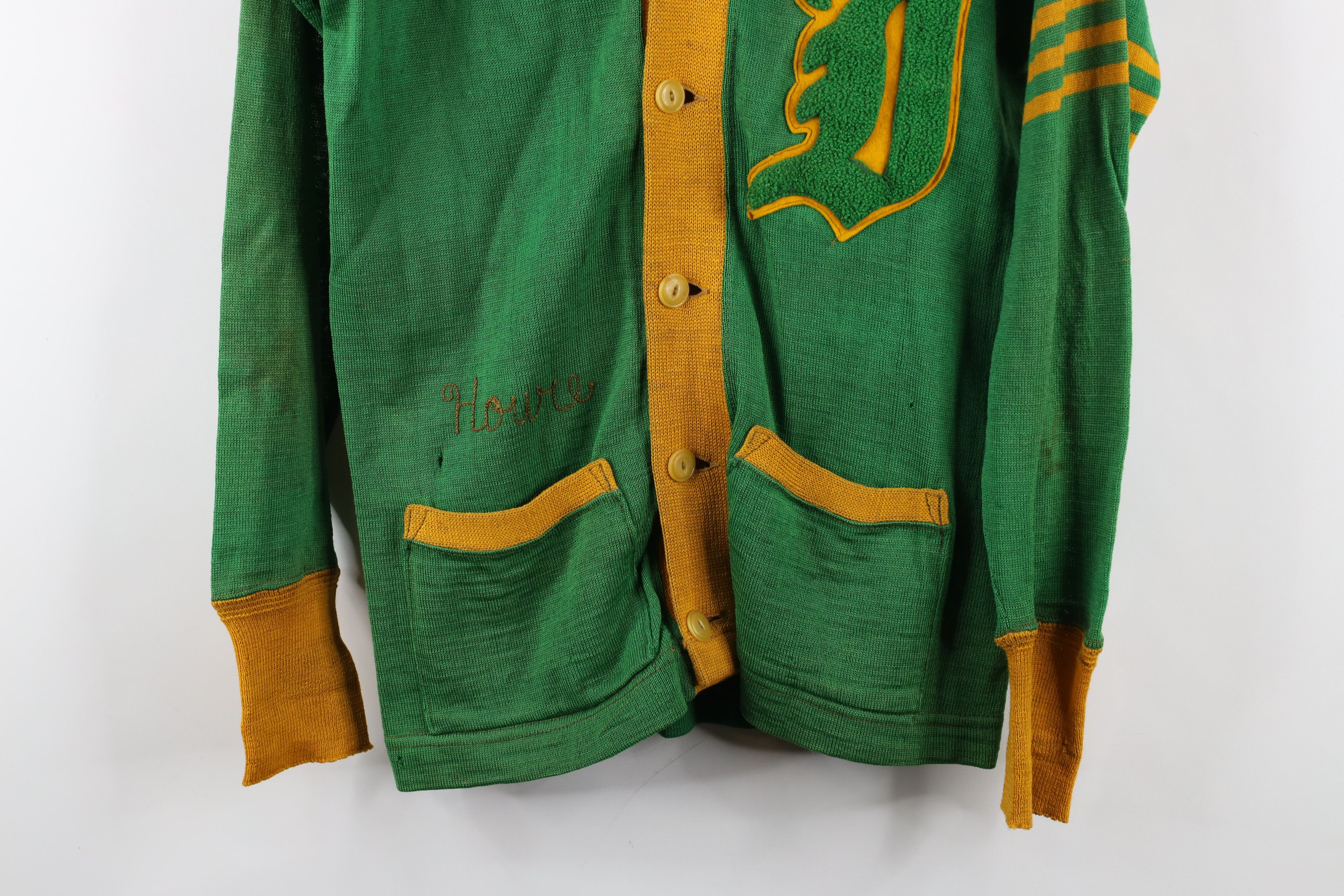Vintage Vintage 50s Streetwear Stitch Varsity Letterman Sweater Size US M / EU 48-50 / 2 - 3 Thumbnail