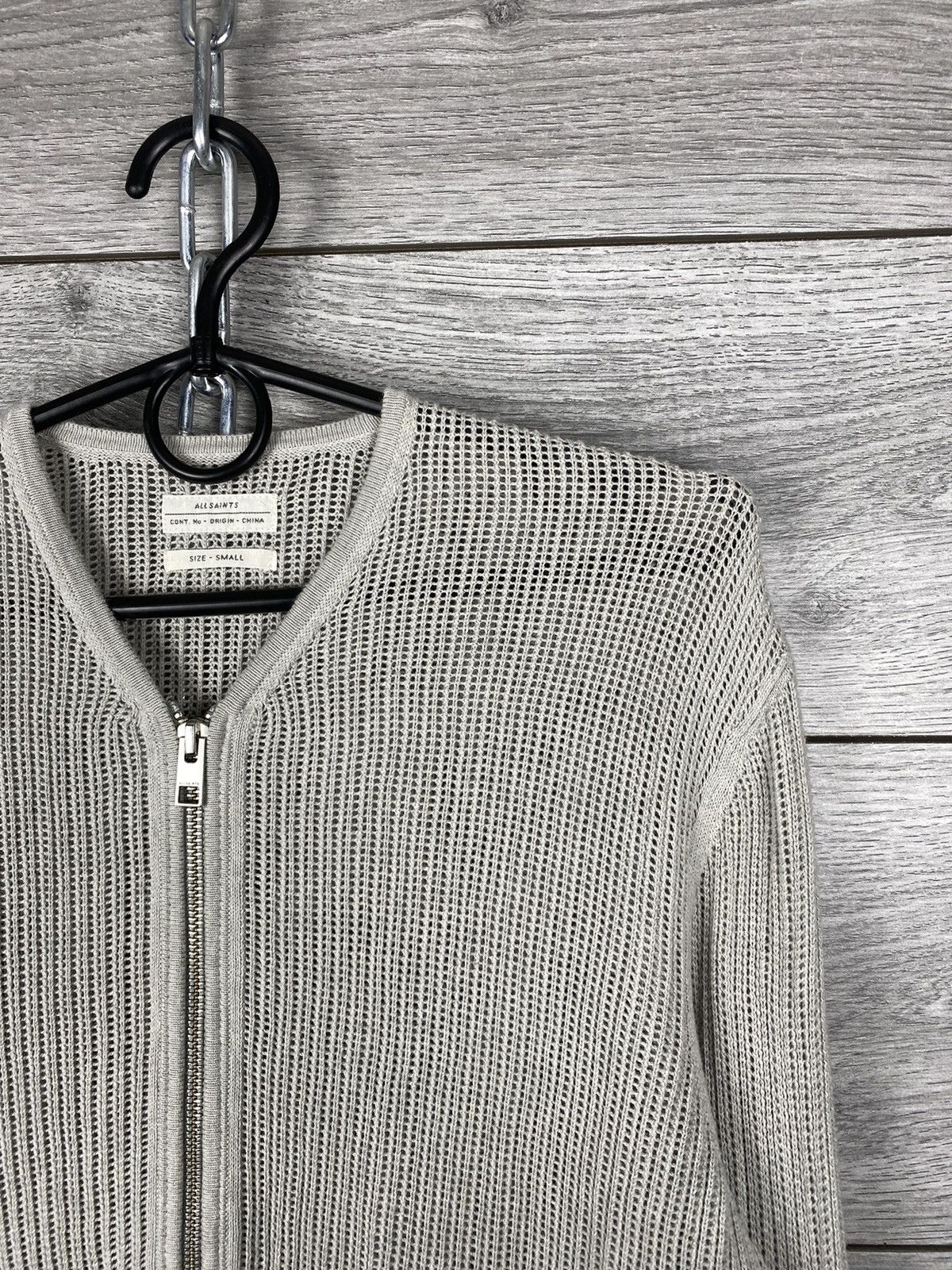 Allsaints Vintage Knited Allsaints Avant Garde Zip Sweatshirt Size US S / EU 44-46 / 1 - 3 Thumbnail
