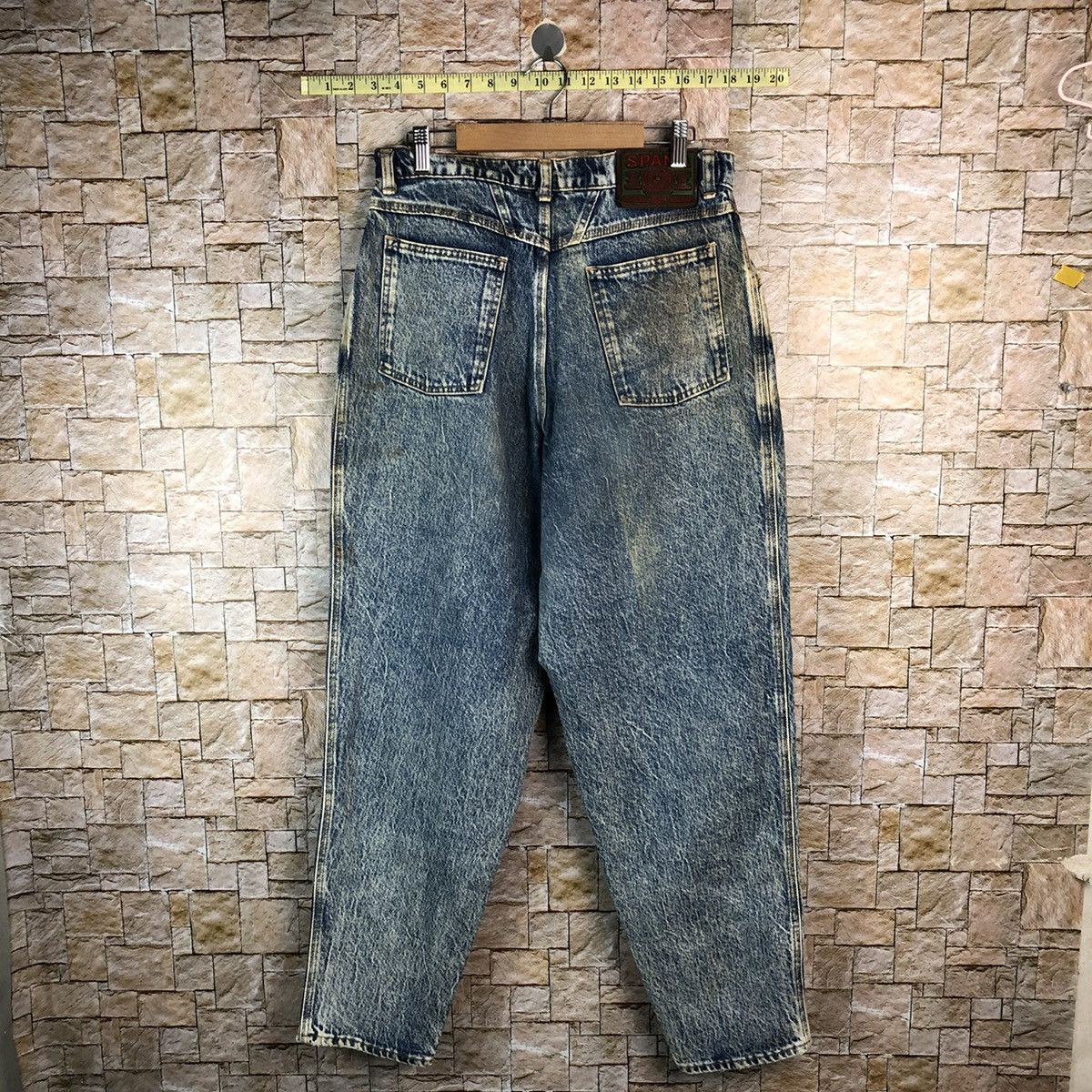 Big John Big John vintage dirty Spana Blue Denim Pants #A1000 Size US 31 - 12 Thumbnail