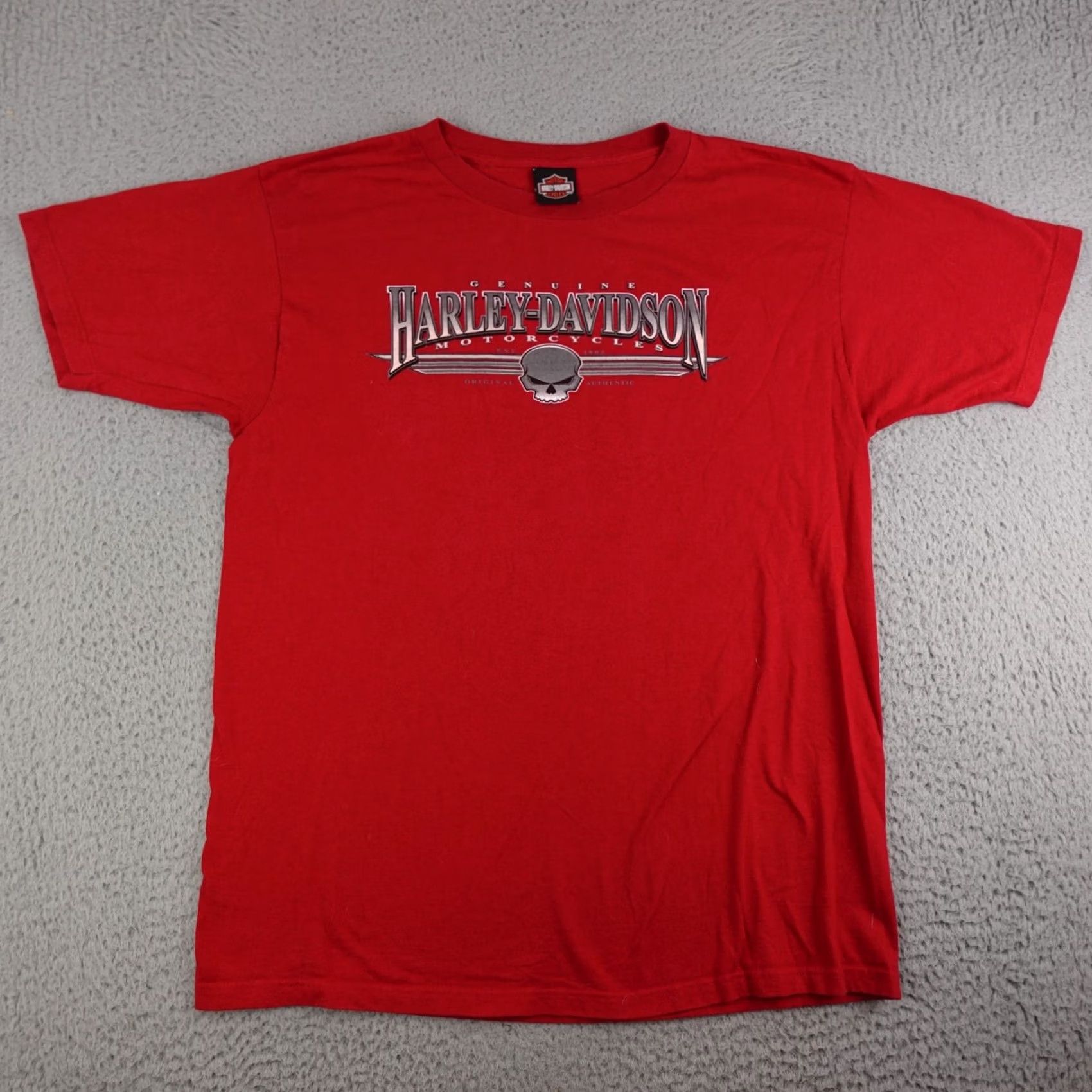 Harley Davidson Harley-Davidson Shirt Mens XL Red Short Sleeve Greenville South Carolina 2005 Biker Motorcycle USA Size US XL / EU 56 / 4 - 2 Thumbnail