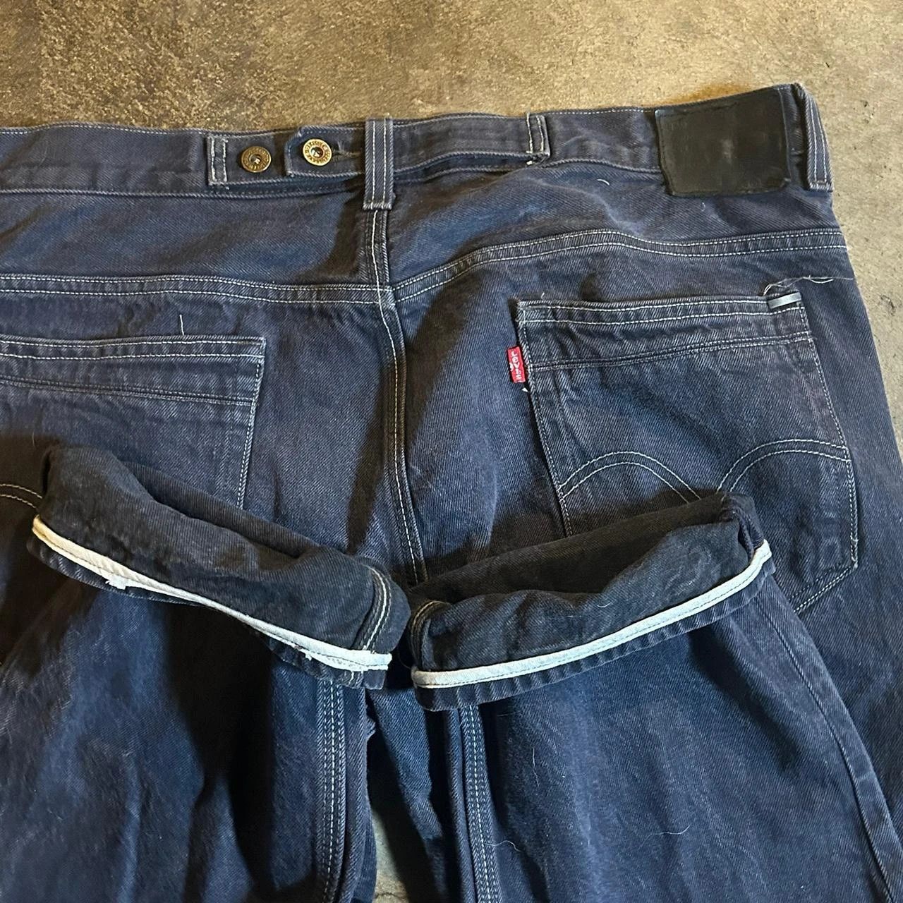 Levi's Vintage Clothing Vintage Levi's 569 salvaged denim loose straight fit Size US 36 / EU 52 - 3 Thumbnail