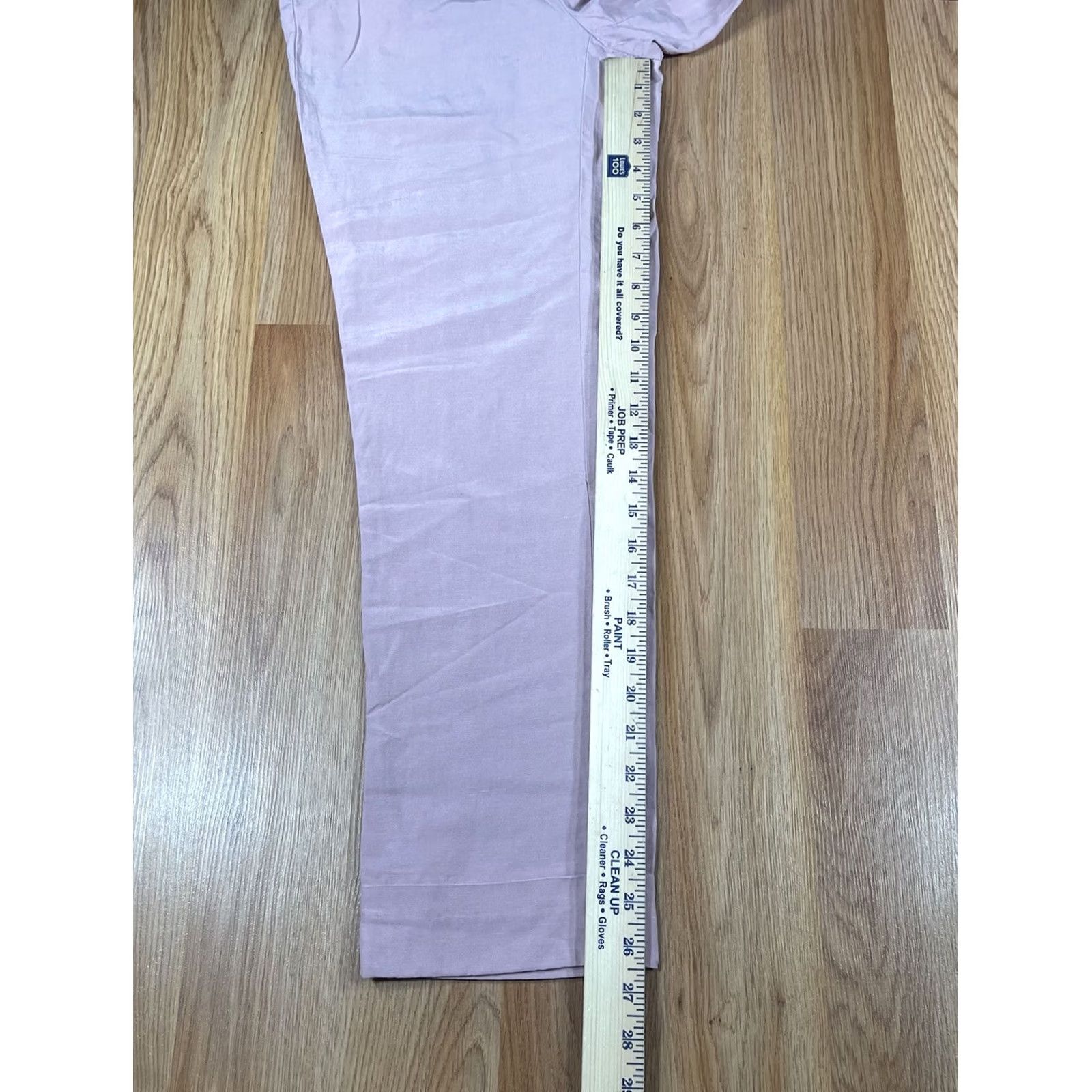 Vintage Contemporaine Pants Womens Size 0 Pink Linen Blend Straight Leg Pockets Casual Size 25" / US 0 / IT 36 - 6 Thumbnail