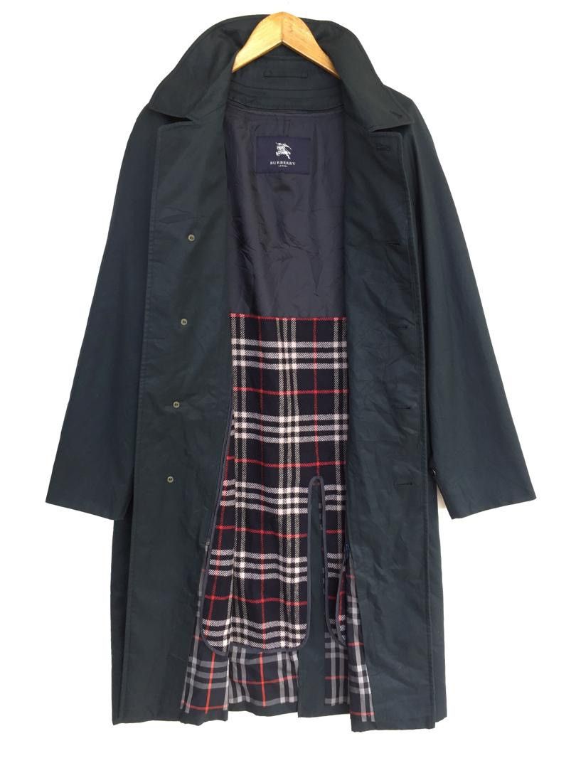 Vintage Burberry Trench Coat Navy Jacket