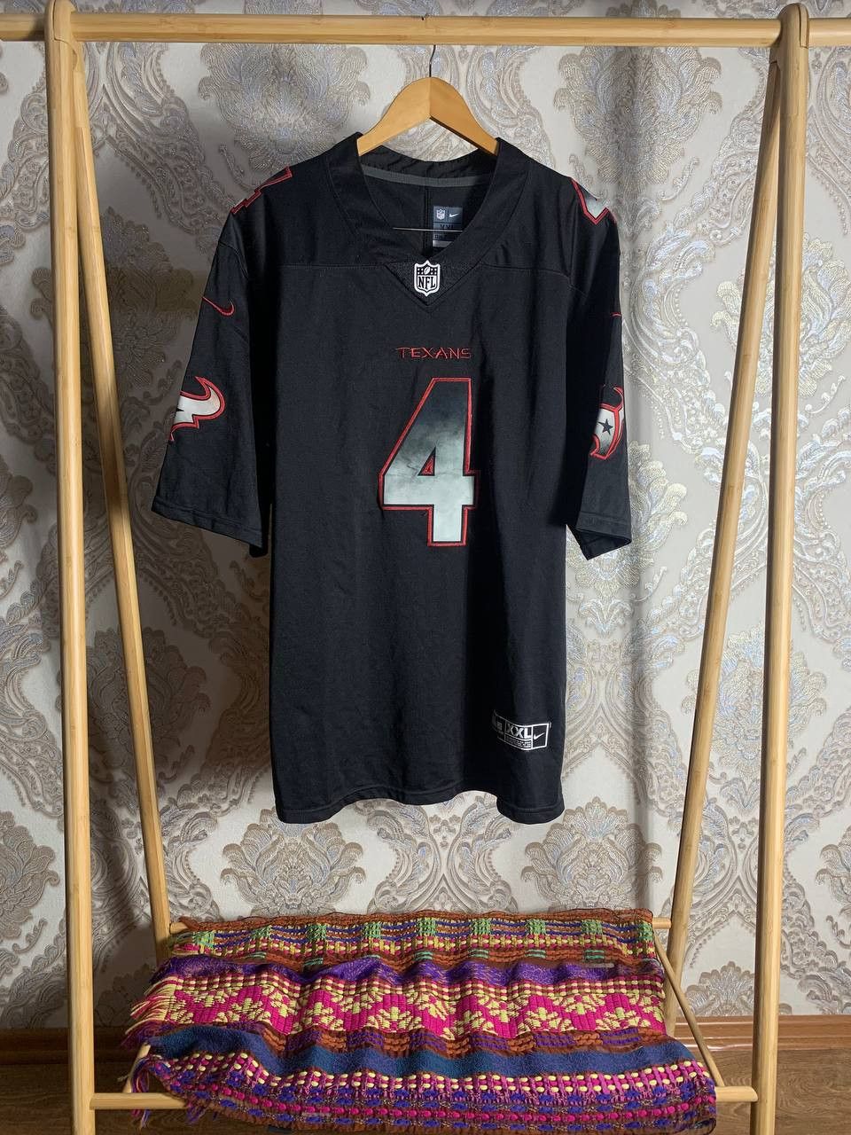 NFL Vintage Nike Texans Retro Rugby Football Jersey Y2K 90s Size US XXL / EU 58 / 5 - 1 Thumbnail