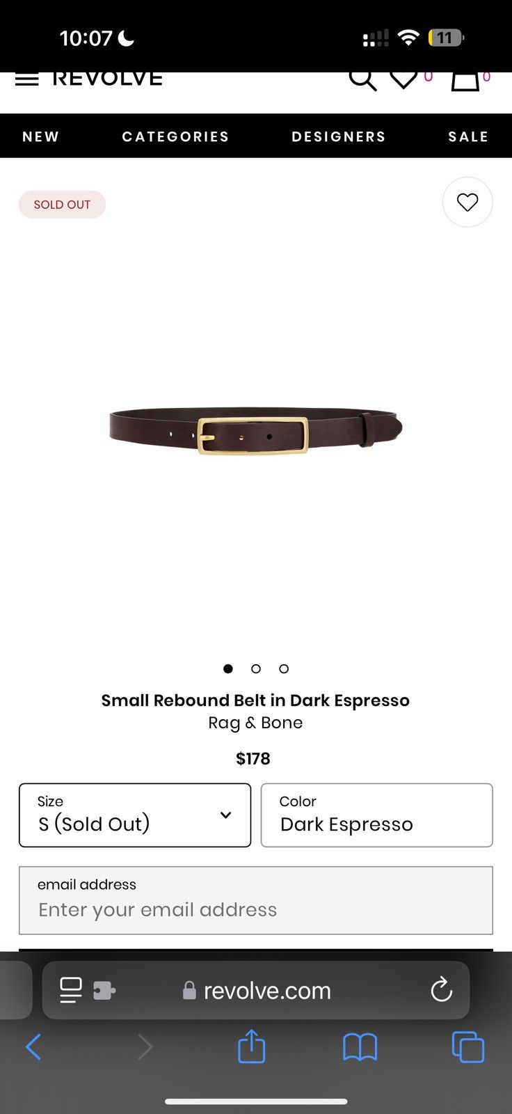 Rag & Bone Rag & Bone Women’s Belt Size ONE SIZE - 4 Thumbnail