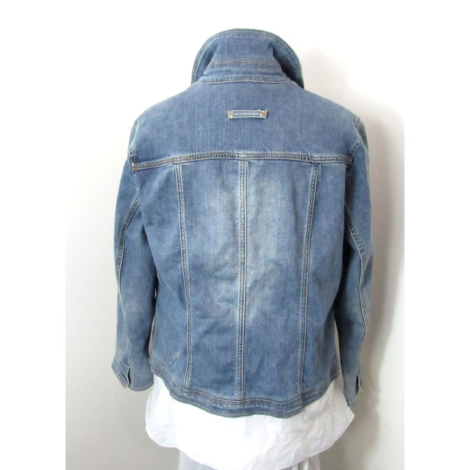 Brighton Brighton Denim Jacket Womens XL Rhinestone Button Long Sleeve Collared Y2K Blue Jacket Size XL / US 12-14 / IT 48-50 - 3 Thumbnail