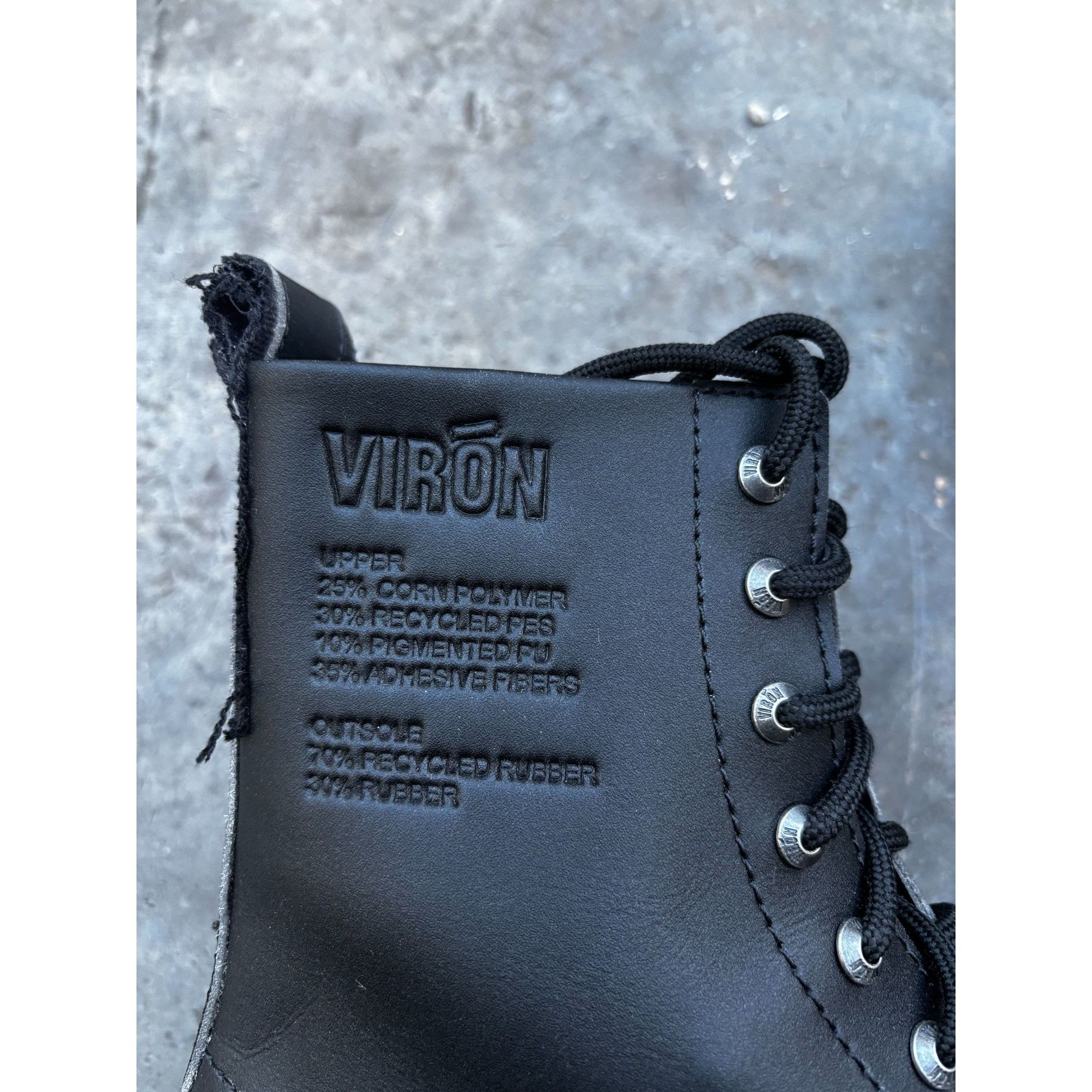 VIRON Viron 1992 Sustainable Black Combat Boots Size 39 Brand New Size US 9 / IT 39 - 3 Thumbnail