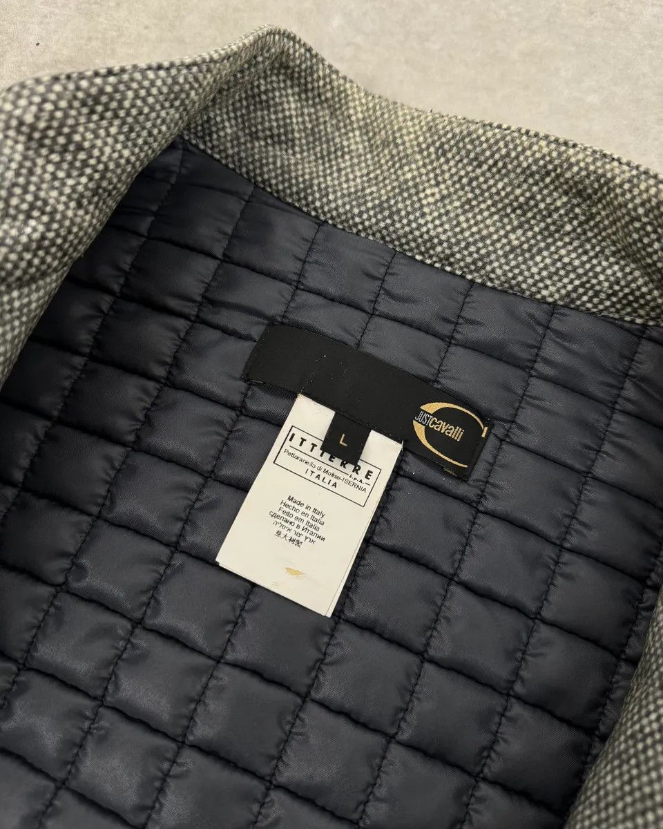 Just Cavalli 2000s Cavalli Grey Multi Zip Astro Jacket Size US M / EU 48-50 / 2 - 10 Thumbnail