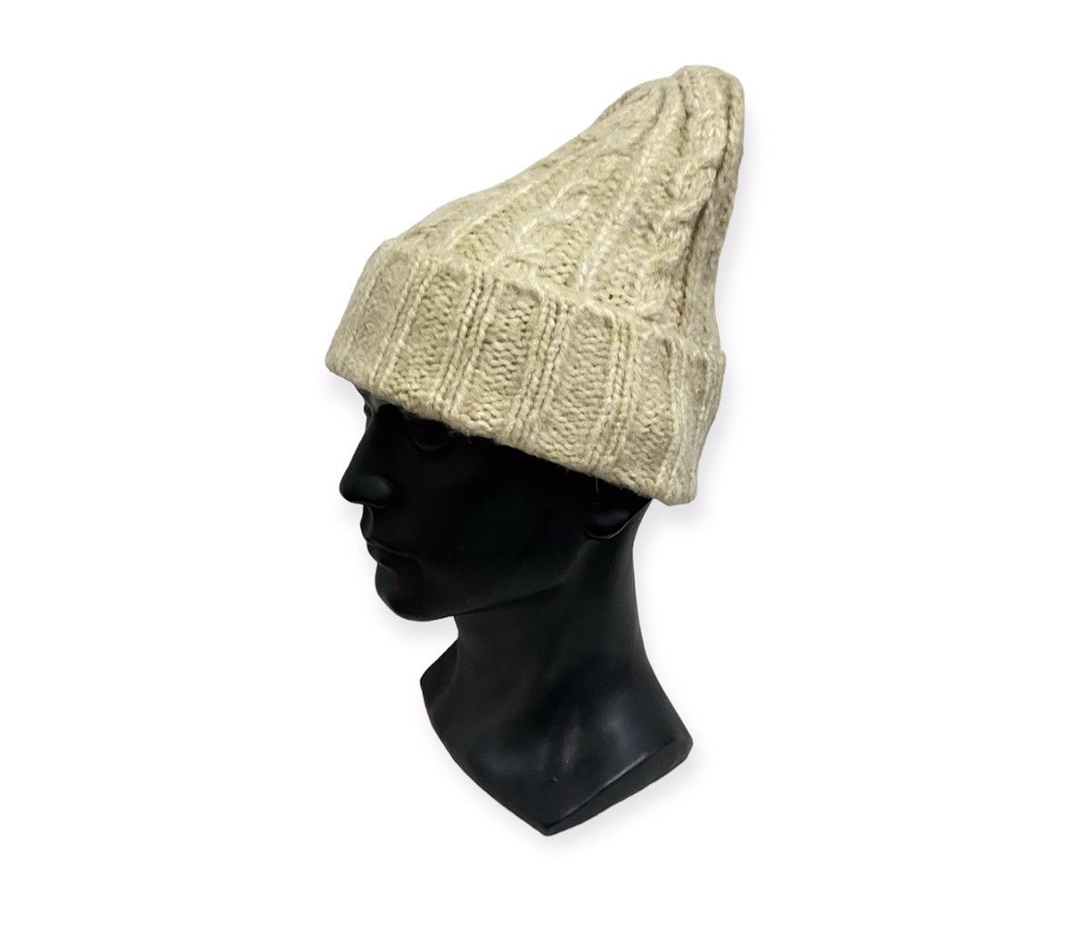 image of Claire Knit Beanie Hat in White, Men's