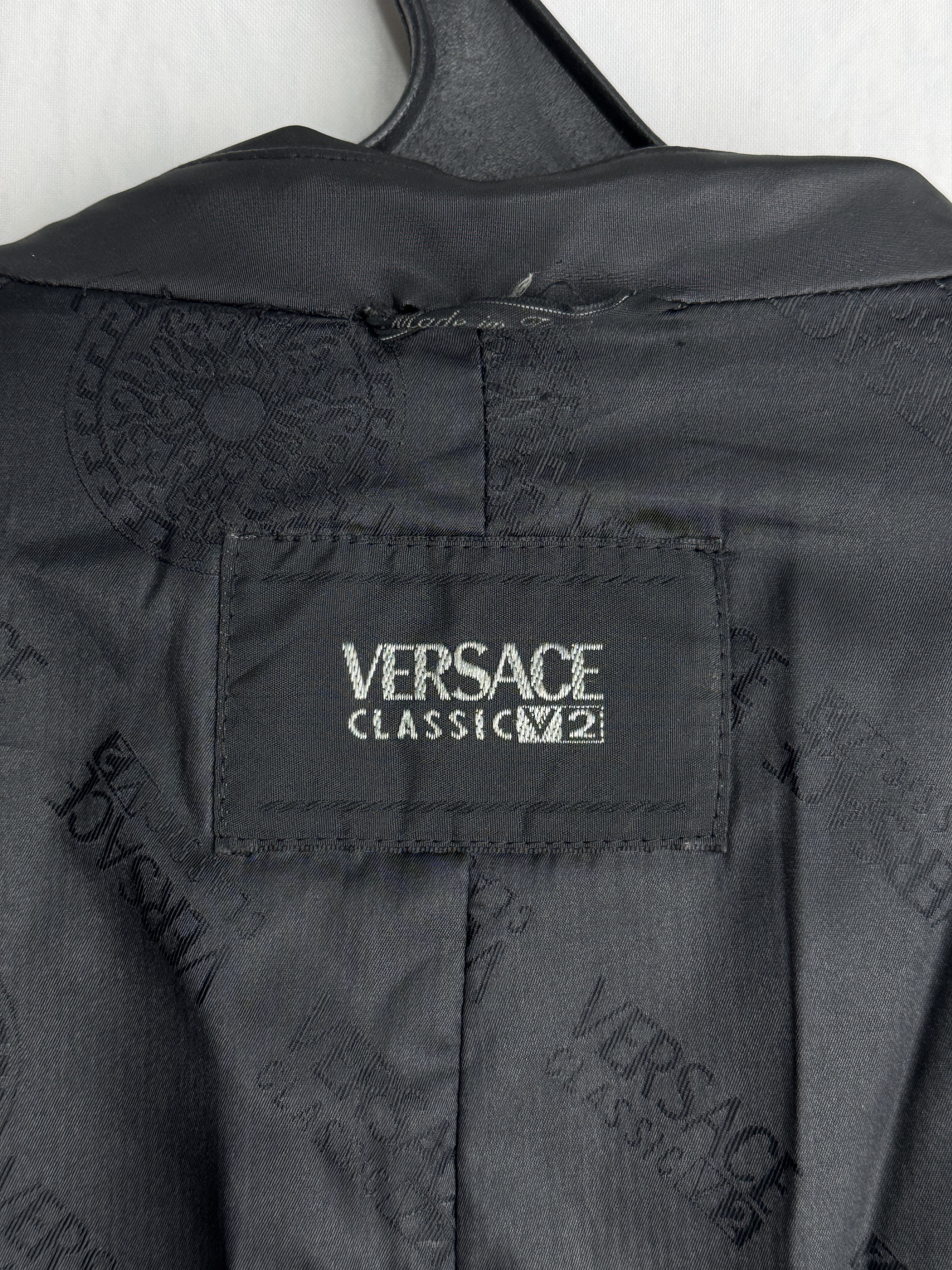 Versace VERSACE CLASSIC V2 vintage men’s oversized faux leather coat Size US XXL / EU 58 / 5 - 2 Thumbnail