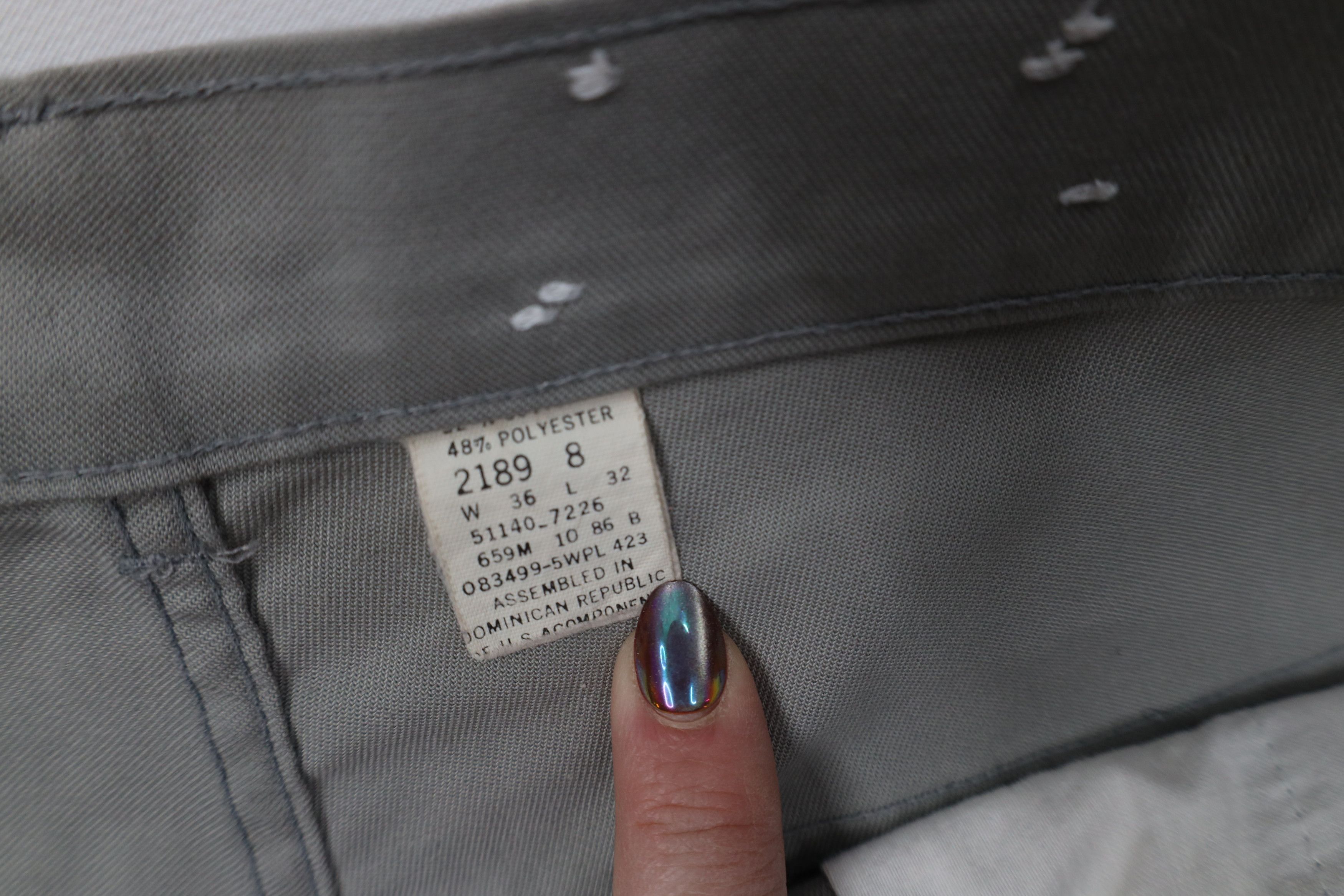 Vintage Vintage 70s Streetwear Flared Wide Leg Twill Pants Gray Size US 36 / EU 52 - 10 Thumbnail