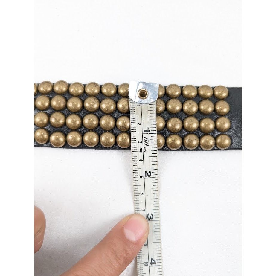 Enfants Riches Deprimes o1rshd1 Size: 90 / Antique Brass Jesus Coin Belt Black/Brass Size 36 - 17 Thumbnail
