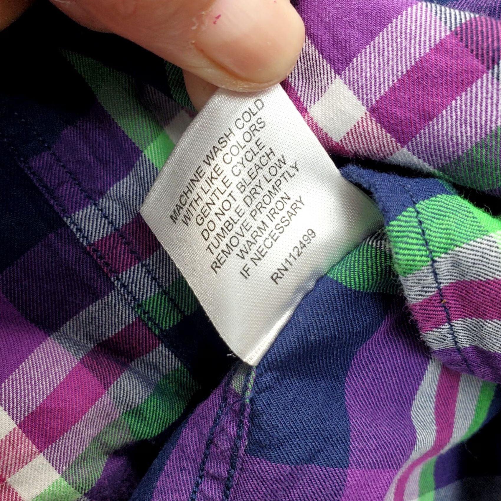 Tailorbyrd TAILORBYRD Flannel Shirt Mens L Multi Plaid Single Pocket Collar Button Down EUC Size US L / EU 52-54 / 3 - 7 Thumbnail
