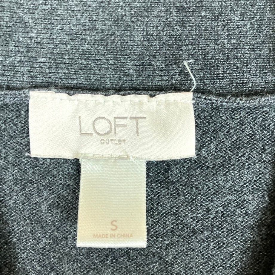 Loft VINTAGE LOFT OUTLET Womens Sweater Vest Dark Gray V Neck Sleeveless Oversized Small Size S / US 4 / IT 40 - 6 Thumbnail