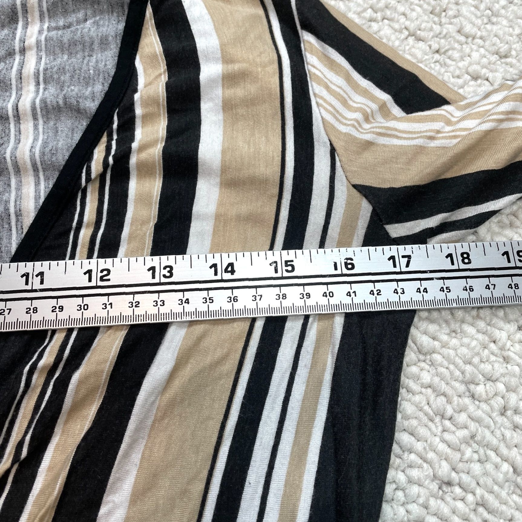 Boohoo Boohoo Romper Womens S Multicolor Striped V-Neck Belted Long Sleeve Casual Party/Cocktail Tie Size S / US 4 / IT 40 - 3 Thumbnail