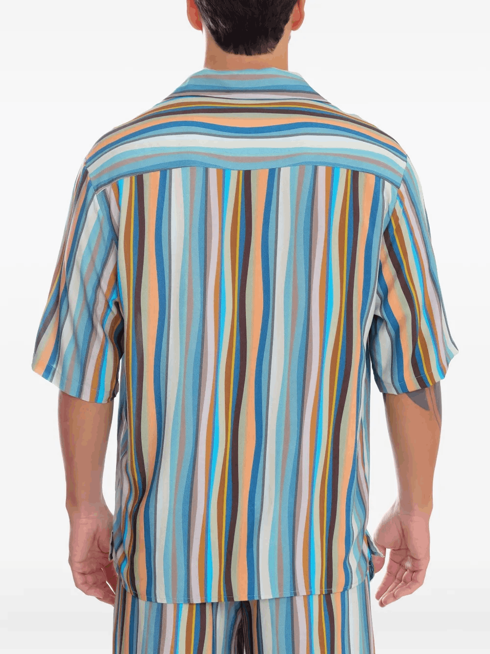 Other Striped Short-Sleeve Shirt | Blue Size US L / EU 52-54 / 3 - 2 Thumbnail