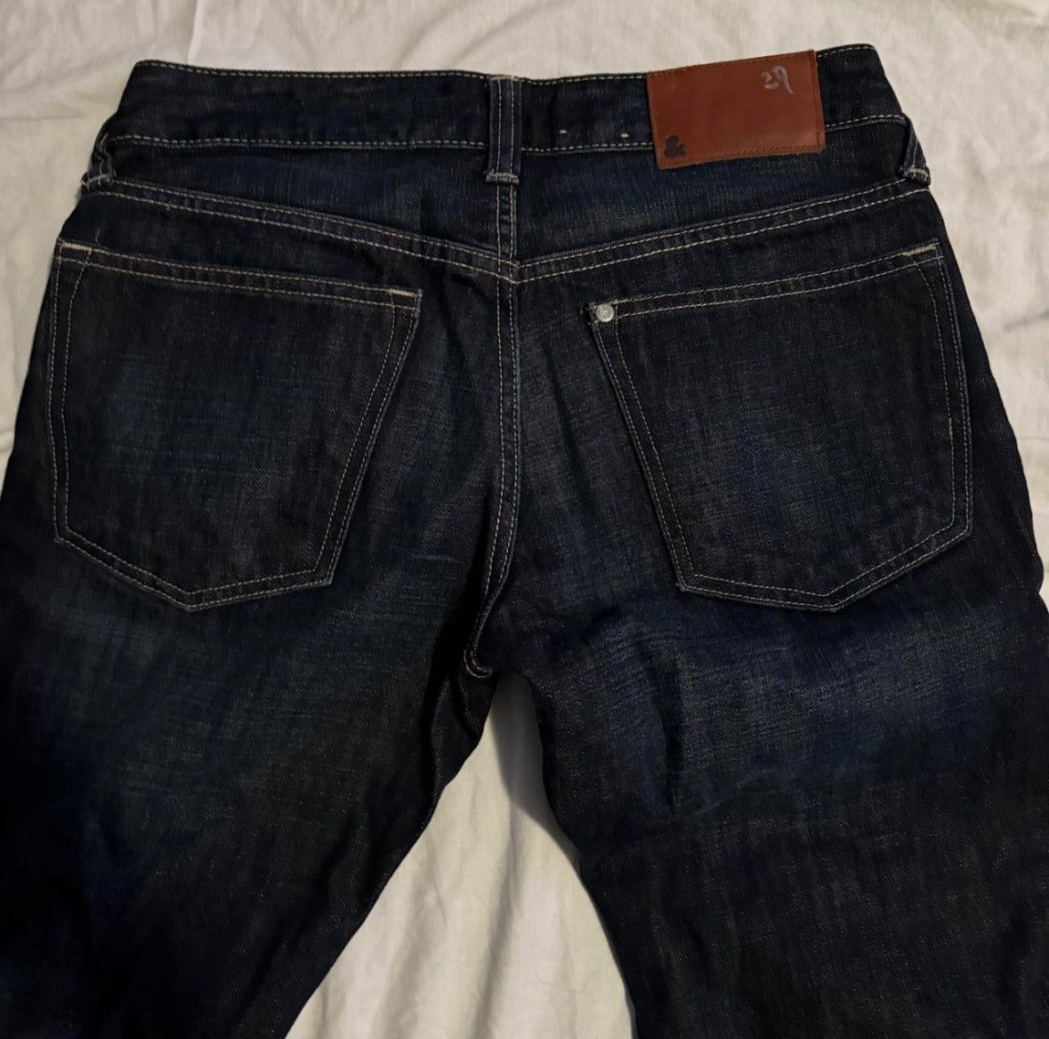 Japanese Brand Dark blue / black flared jeans Size US 29 - 3 Thumbnail