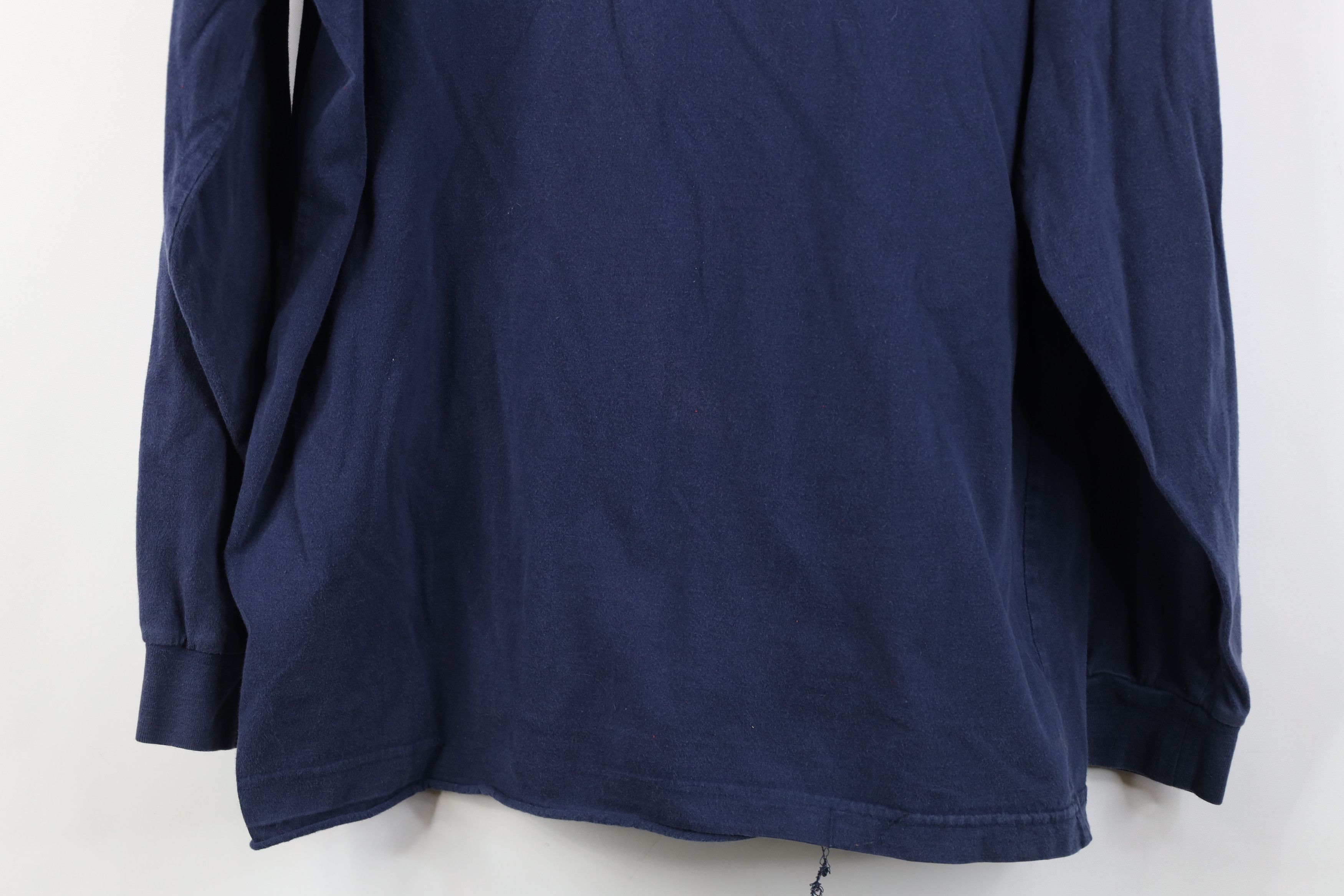 Vintage Vintage 90s University of Michigan Long Sleeve T-Shirt Blue Size XL / US 12-14 / IT 48-50 - 14 Thumbnail