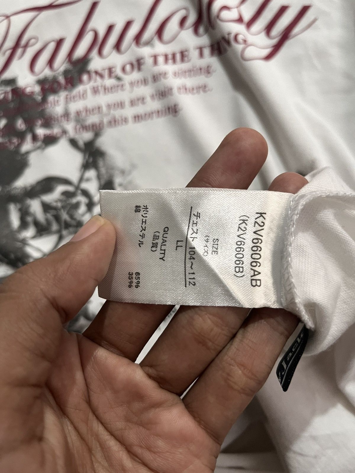 Hysteric Glamour × If Six Was Nine × Japanese Brand JAPANESE Y2K FABULOUSY POEM TEE Size US S / EU 44-46 / 1 - 2 Thumbnail