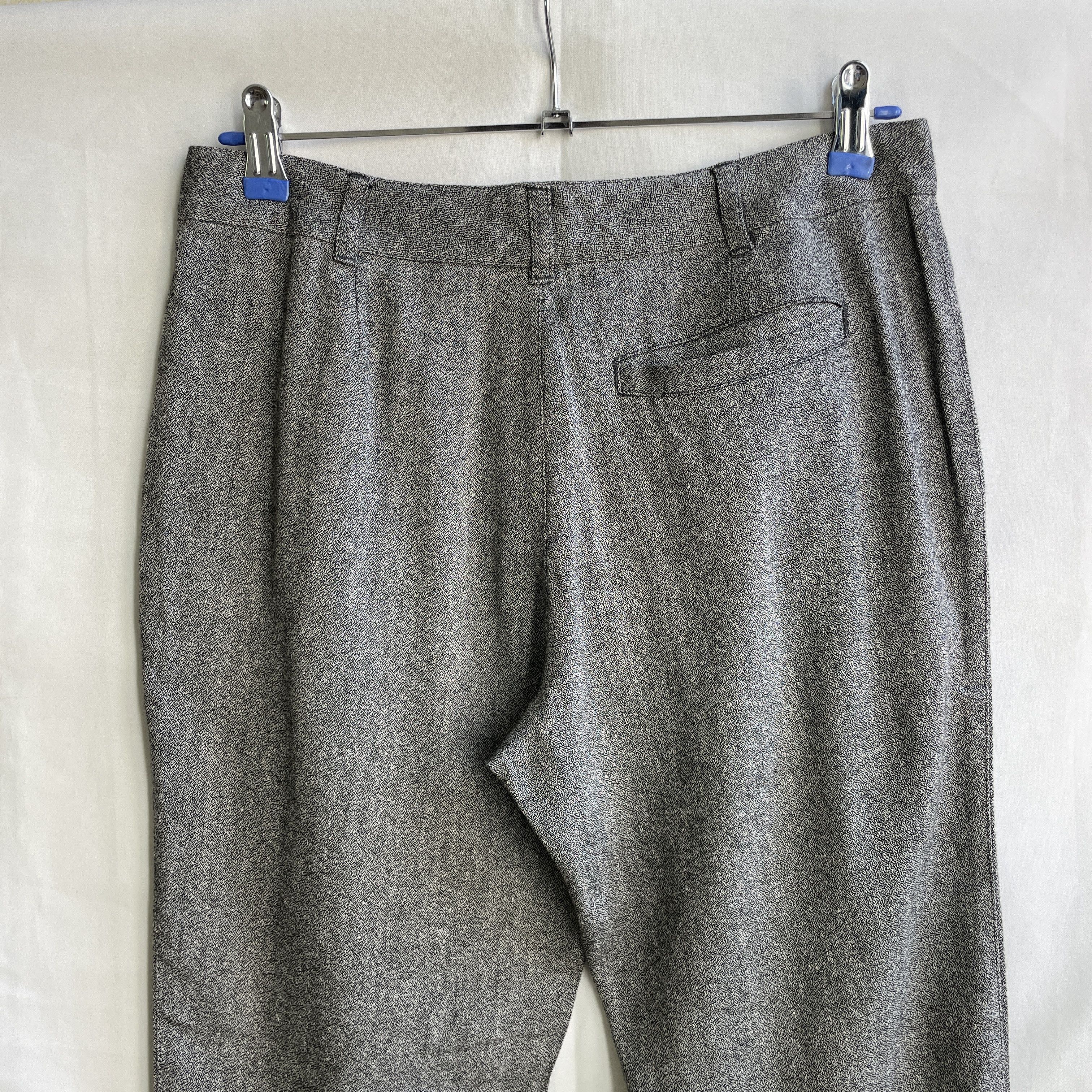 A.P.C. A.P.C. Womens Melange Viscose Linen Tapered Pleated Trousers Size 26" / US 2 / IT 38 - 4 Thumbnail
