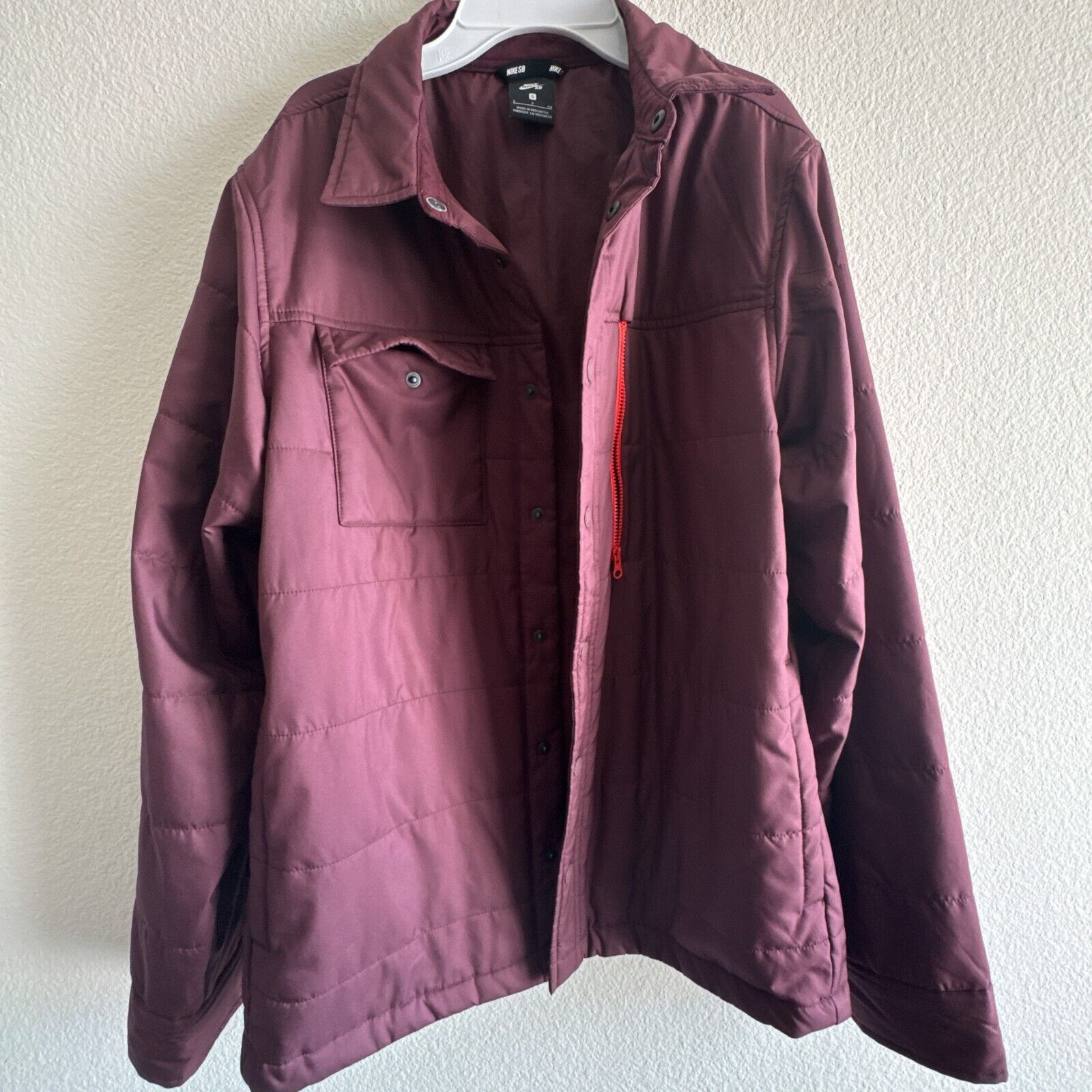 Nike Nike SB Holgate Snap Jacket Burgundy 938428-652 Men Small Size US S / EU 44-46 / 1 - 6 Thumbnail
