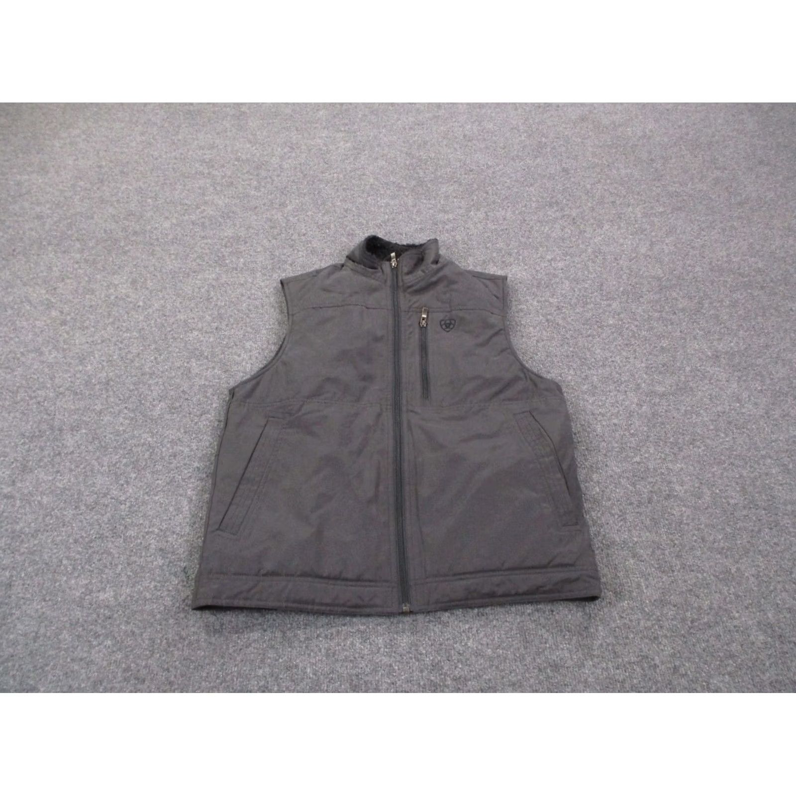 Ariat Ariat Vest Jacket Mens S Gray Puffer Quilted Lined Lightweight Windproof Pockets Zip Full Zip Outdoor 90s Theme Size US S / EU 44-46 / 1 - 2 Thumbnail