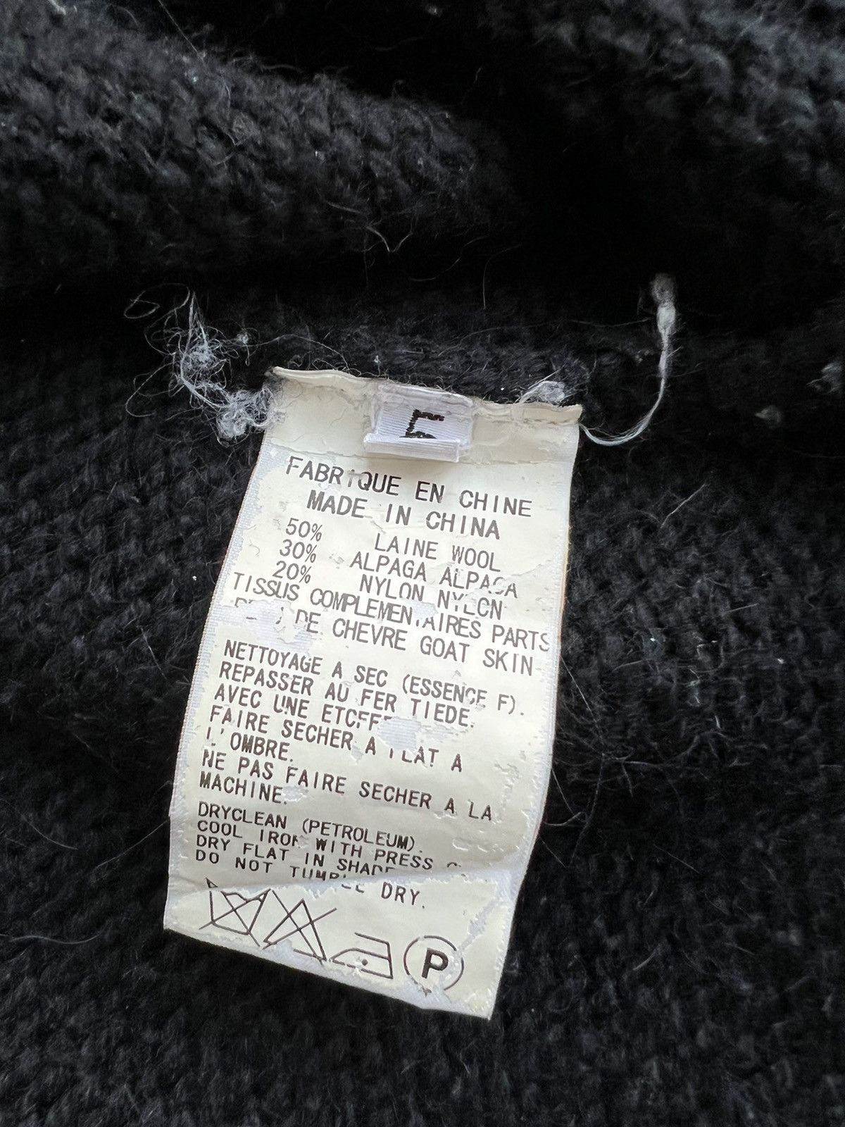 Yohji Yamamoto Yohji Yamamoto Hybrid Knitted Leather Button Oversize Jacket Size US XL / EU 56 / 4 - 11 Thumbnail