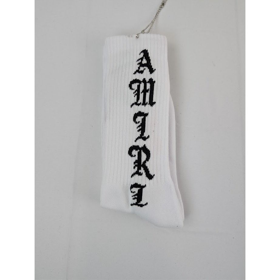 Amiri × Wes Lang o1rshd1 Q:2 / Size: 43-44 / Reaper Blood Socks in White Size ONE SIZE - 2 Thumbnail