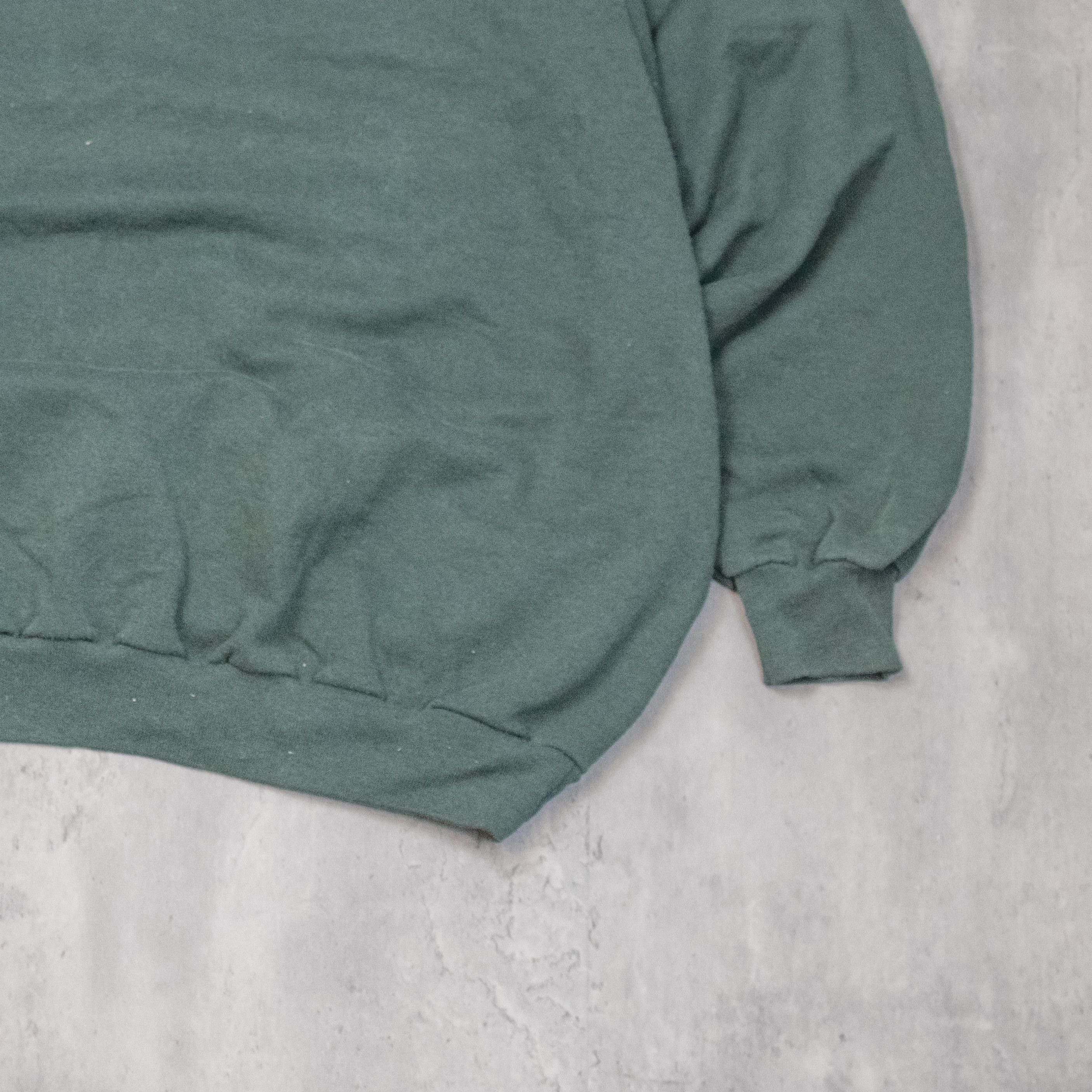 Japanese Brand Vintage 1980's Penman's Cropped & Boxy Blank Green Crewneck Size US L / EU 52-54 / 3 - 3 Thumbnail