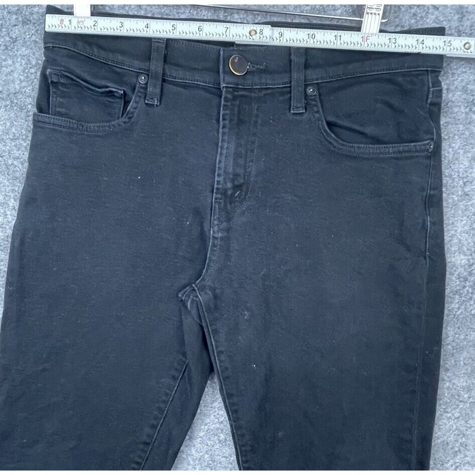 J Brand J Brand Jeans Womens 31 Black Tyler Clancy Straight Cropped Size 31" - 6 Thumbnail