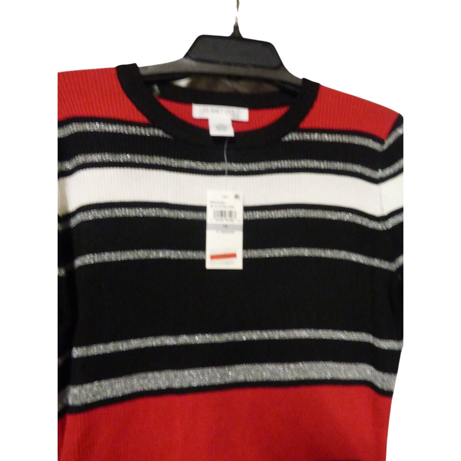 Other Planet Gold Juniors' Plus Size Ribbed Metallic Striped Dres Size ONE SIZE - 8 Thumbnail
