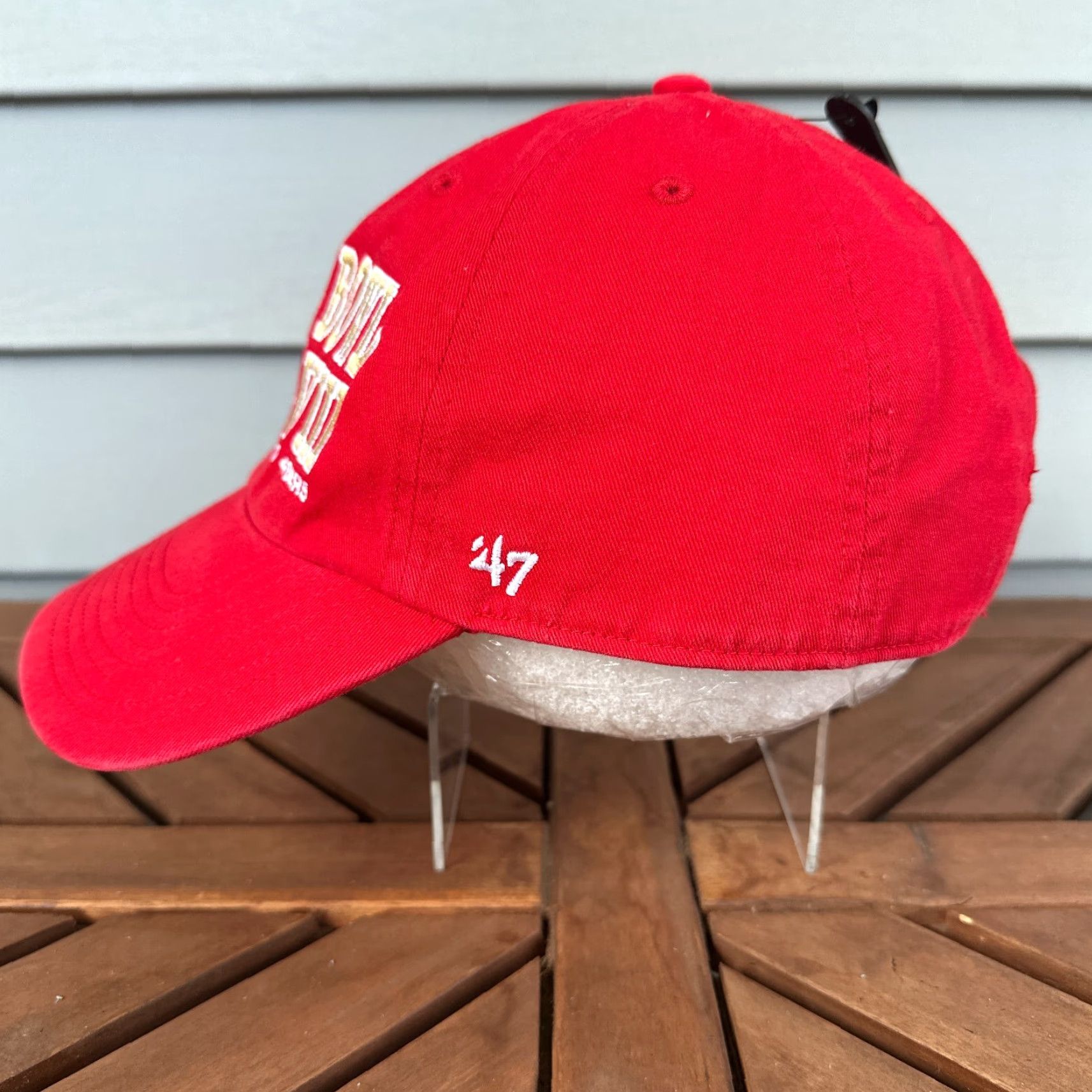 47 VINTAGE San Francisco 49ers Football Hat Cap Adjustable Strapback Cotton Red NFL Sports Men One Size Size ONE SIZE - 5 Thumbnail