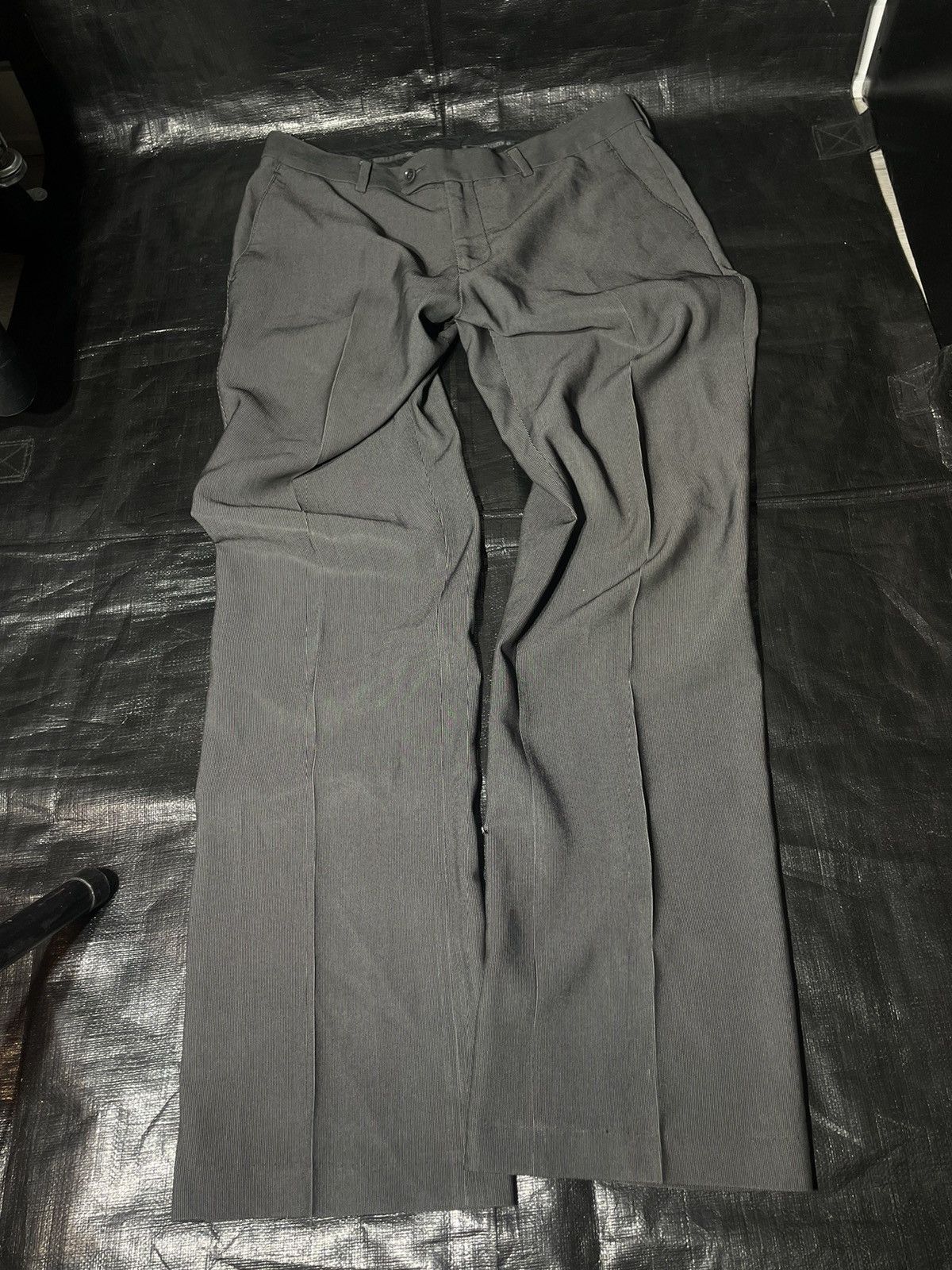 Japanese Brand Pinstripe Straight-Leg Trousers Size US 32 / EU 48 - 4 Thumbnail