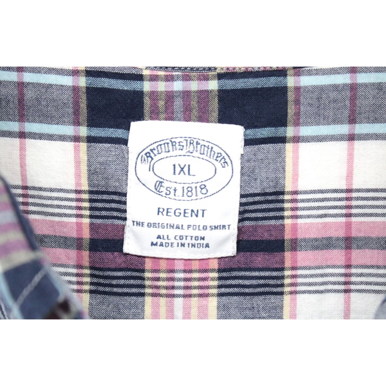 Brooks Brothers Brooks Brothers Regent 1818 Shirt Mens 1X Multicolor Plaid Long Sleeve Preppy Size US XL / EU 56 / 4 - 5 Thumbnail