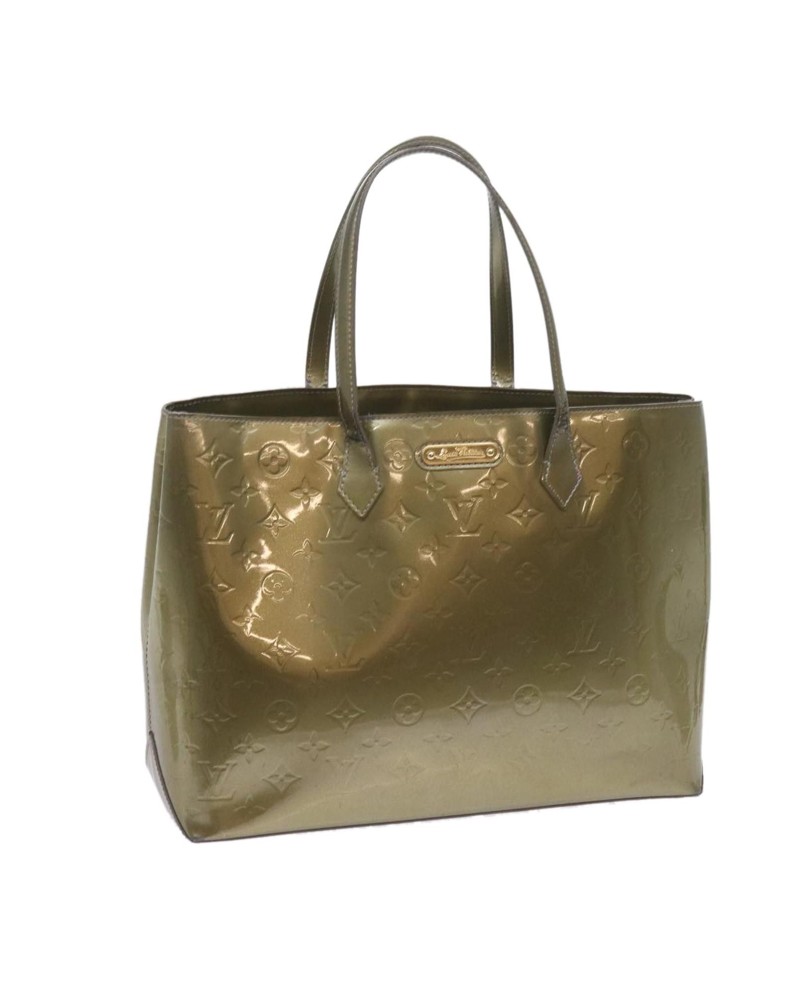 image of Louis Vuitton Patent Leather Art Deco Hand Bag in Gris Art Deco, Women's