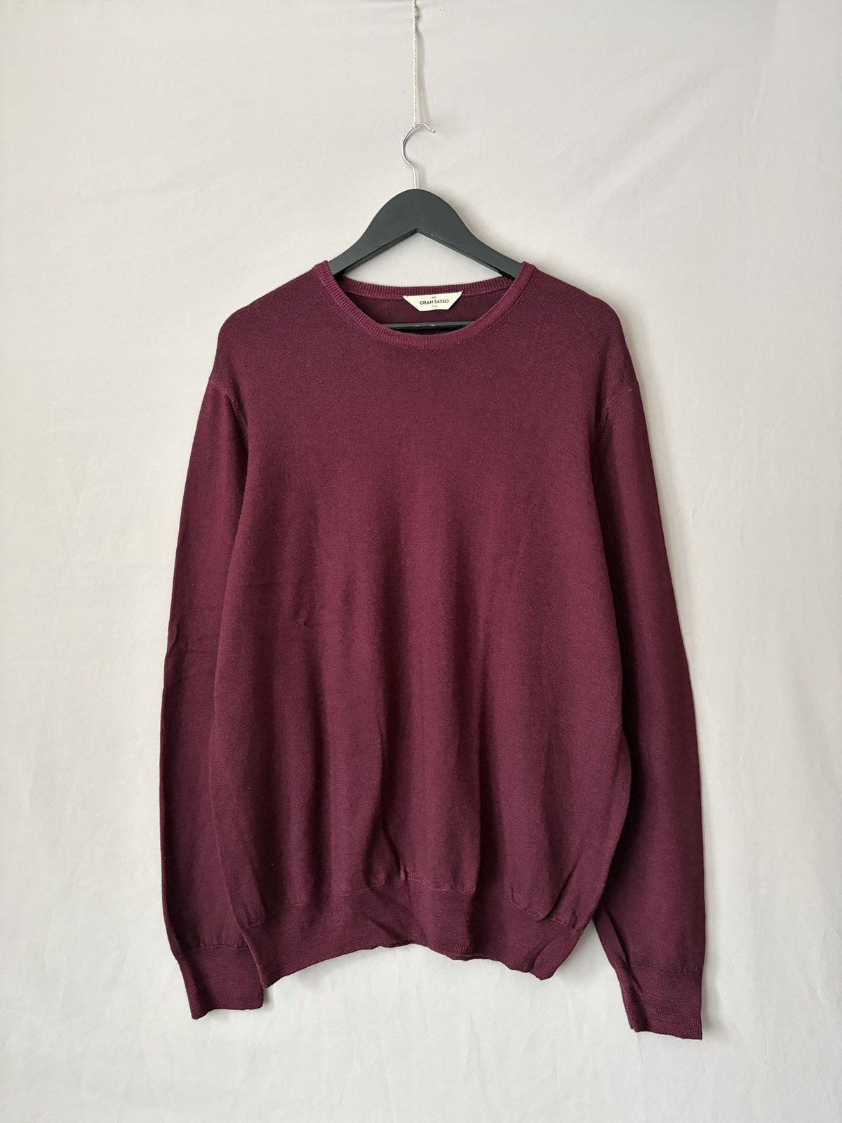 Gran Sasso Gran Sasso Burgundy Red Wool Sweater Pullover Size US XL / EU 56 / 4 - 1 Thumbnail