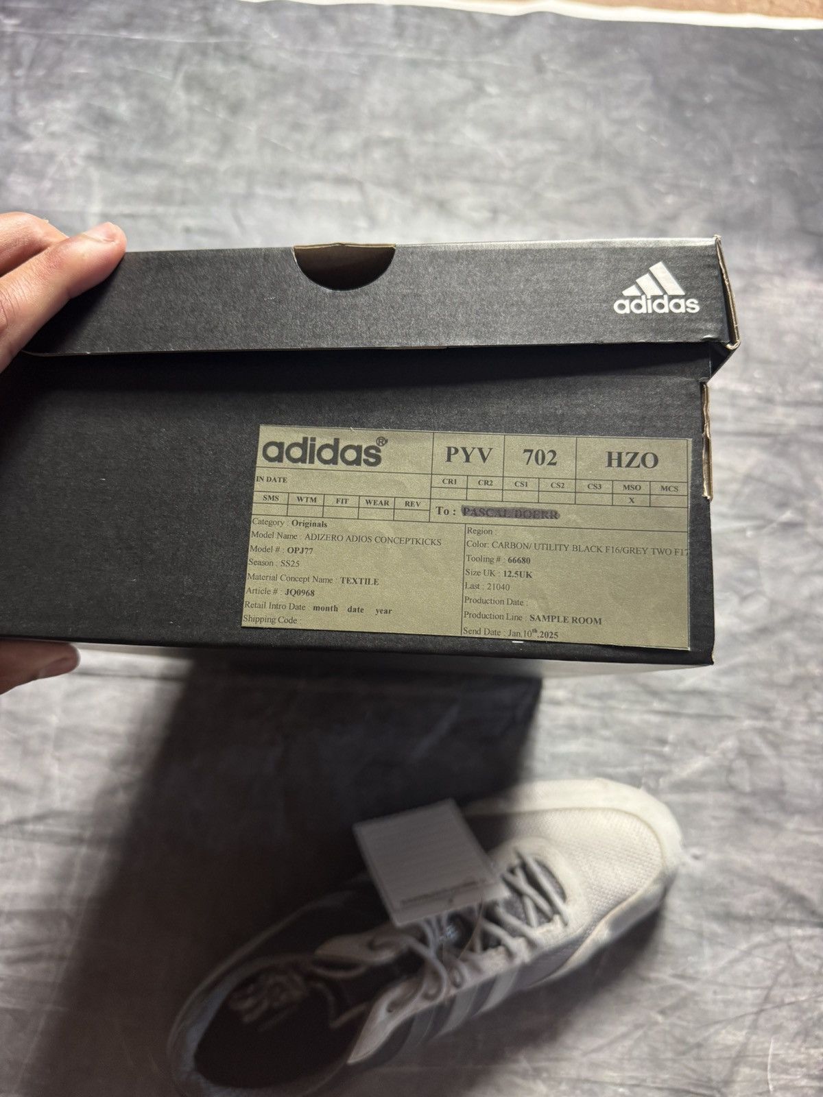 Adidas F&F Concept (K) x Adidas Adizero Adios OG SAMPLE Size US 13 / EU 46 - 9 Thumbnail