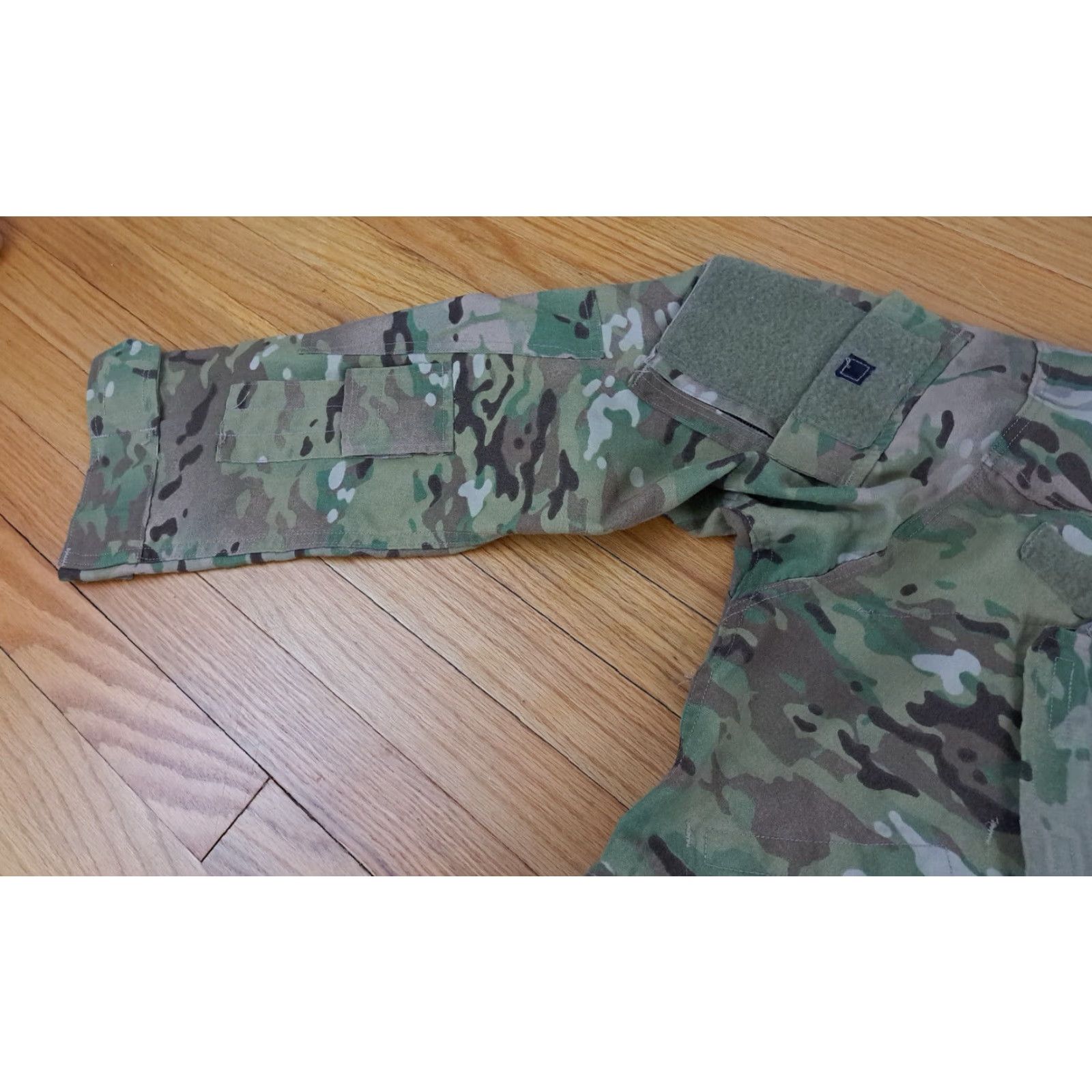 Vintage Military Camouflage Full Zip & Straps Medium Regular Field Shirt with Pockets Size US M / EU 48-50 / 2 - 2 Thumbnail