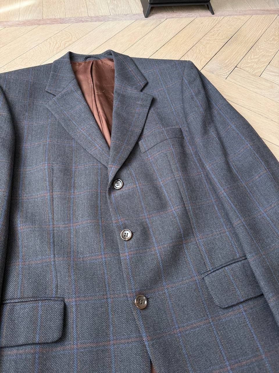 Other Grey Check Wool Blazer by KAISER Design Size 44L - 4 Thumbnail