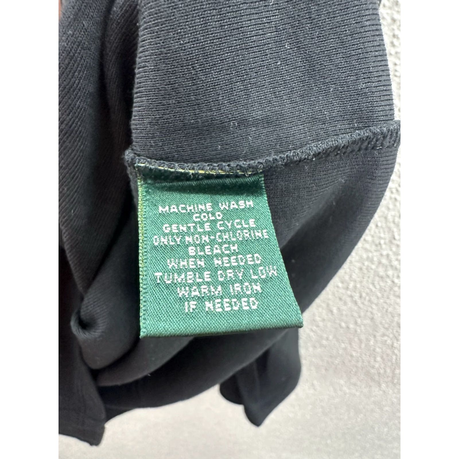 Ralph Lauren Lauren Ralph Lauren Womens Shirt Large Black 3/4 Sleeve Minimalist Size M / US 6-8 / IT 42-44 - 4 Thumbnail