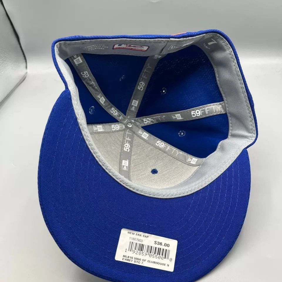 New Era New York Mets Hat Men 7 Blue 59Fifty New Era Fitted Cap New Size ONE SIZE - 6 Thumbnail