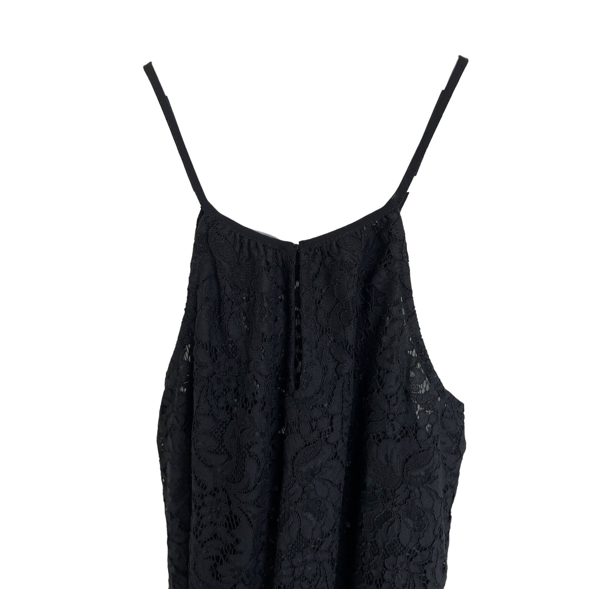 REVOLVE 1. State Black Lace Halter Top Size XS / US 0-2 / IT 36-38 - 5 Thumbnail