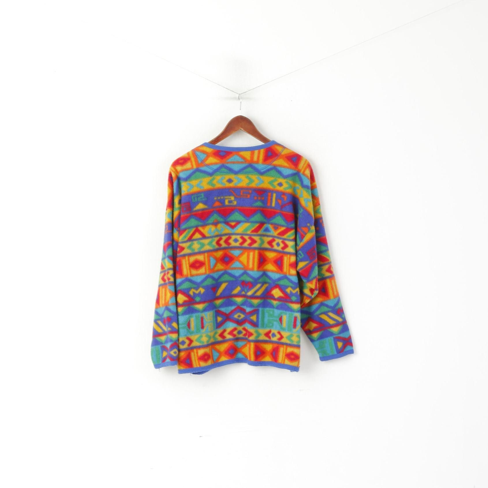 Vintage Vintage Women XL Fleece Top Oversize 6587 Size XL / US 12-14 / IT 48-50 - 6 Thumbnail